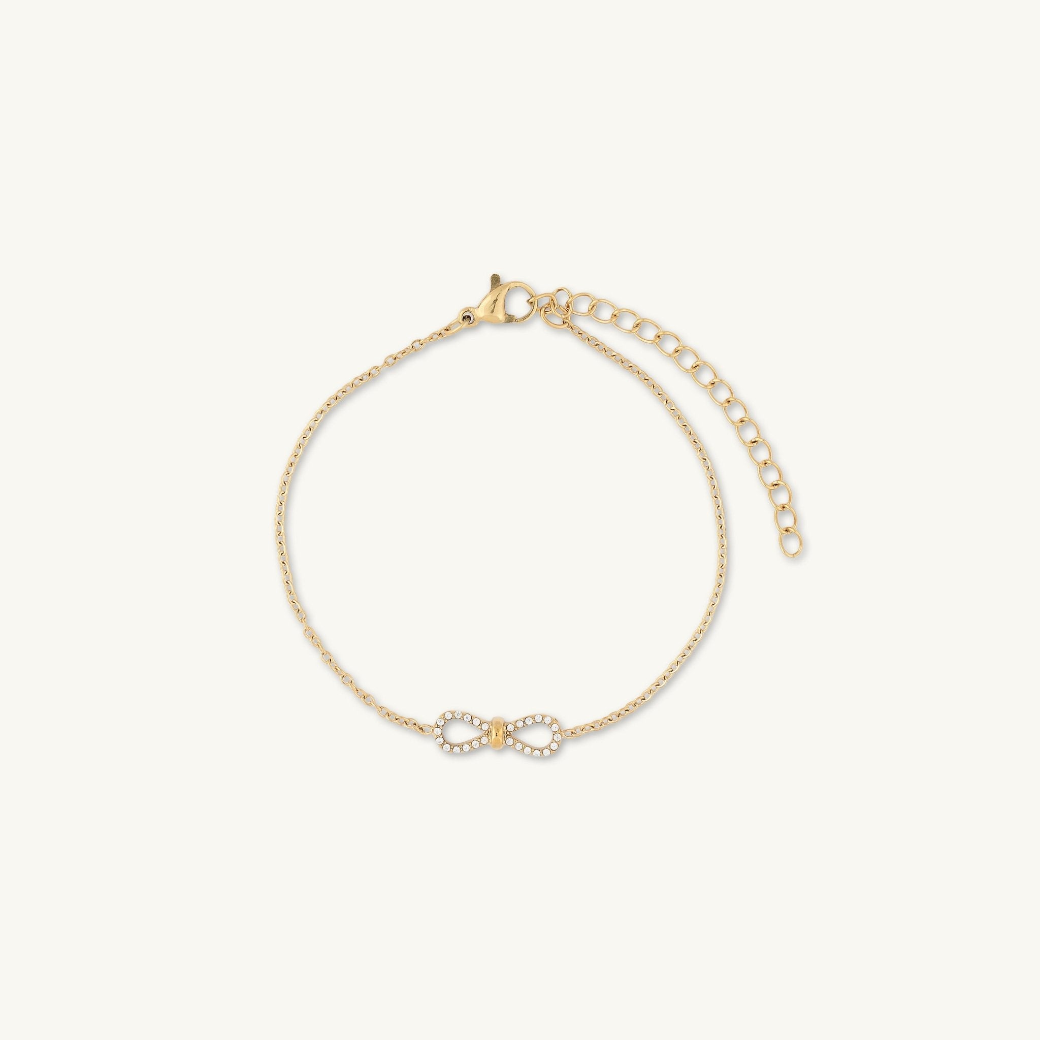 Ribbon Bow Infinity Chain Bracelet - Camile & Stone
