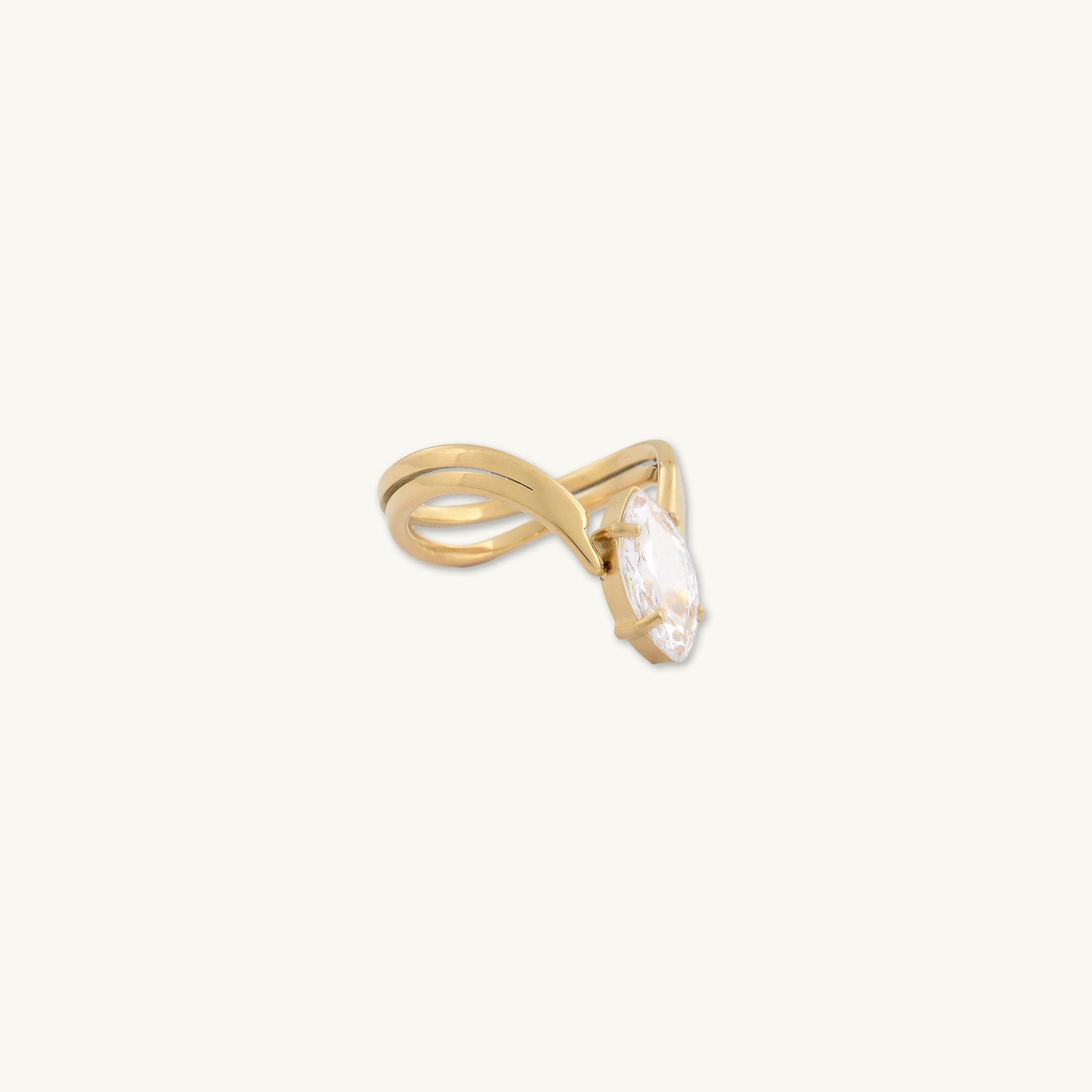 Rina Marquise V Ring - Camile & Stone