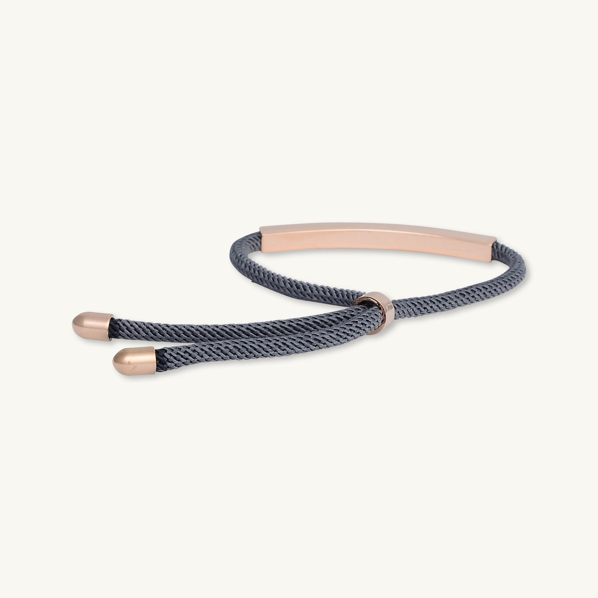 Rose Gold Bar Stainless Steel Adjustable Bracelet - Camile & Stone