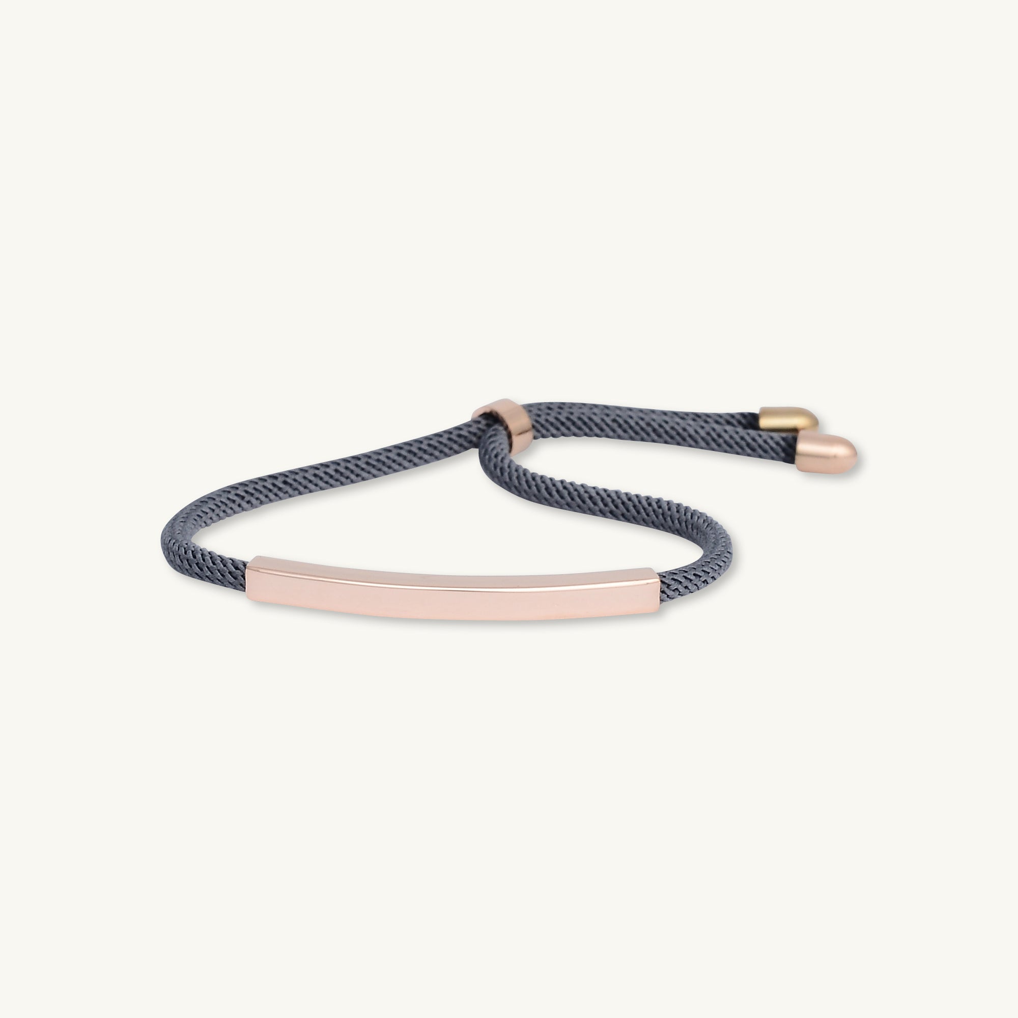 Rose Gold Bar Stainless Steel Adjustable Bracelet - Camile & Stone