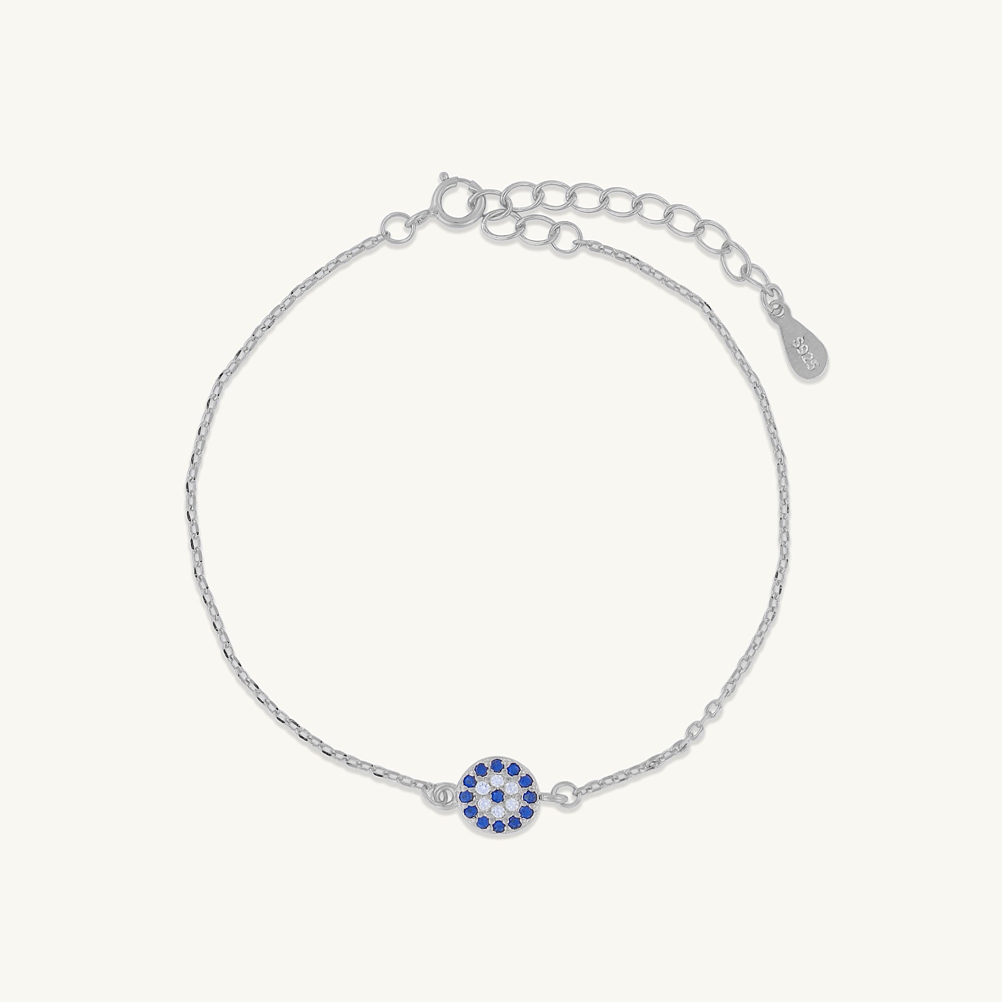 Round Evil Eye Pave Bracelet - Camile & Stone