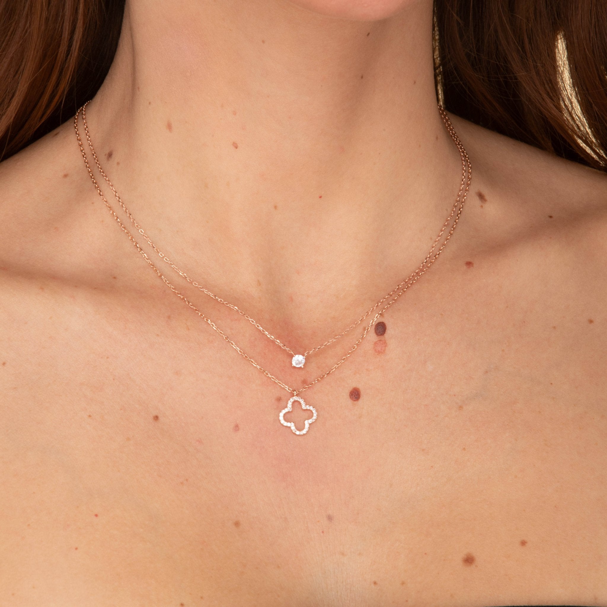 Round Sapphire Chain Necklace - Camile & Stone