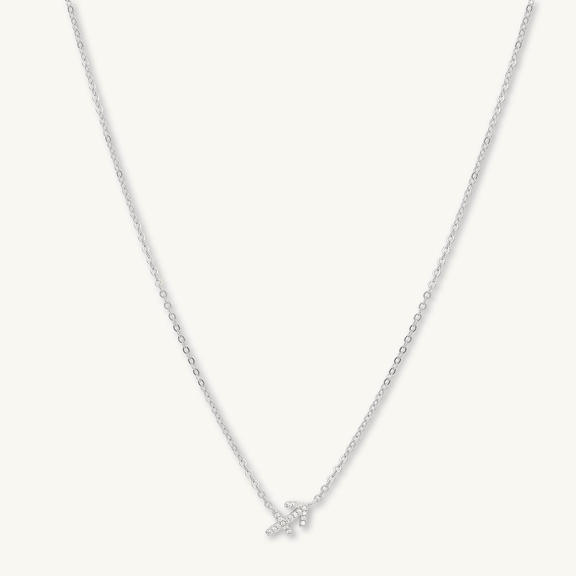 Sagittarius Sapphire Charm Zodiac Star Sign Necklace - Camile & Stone