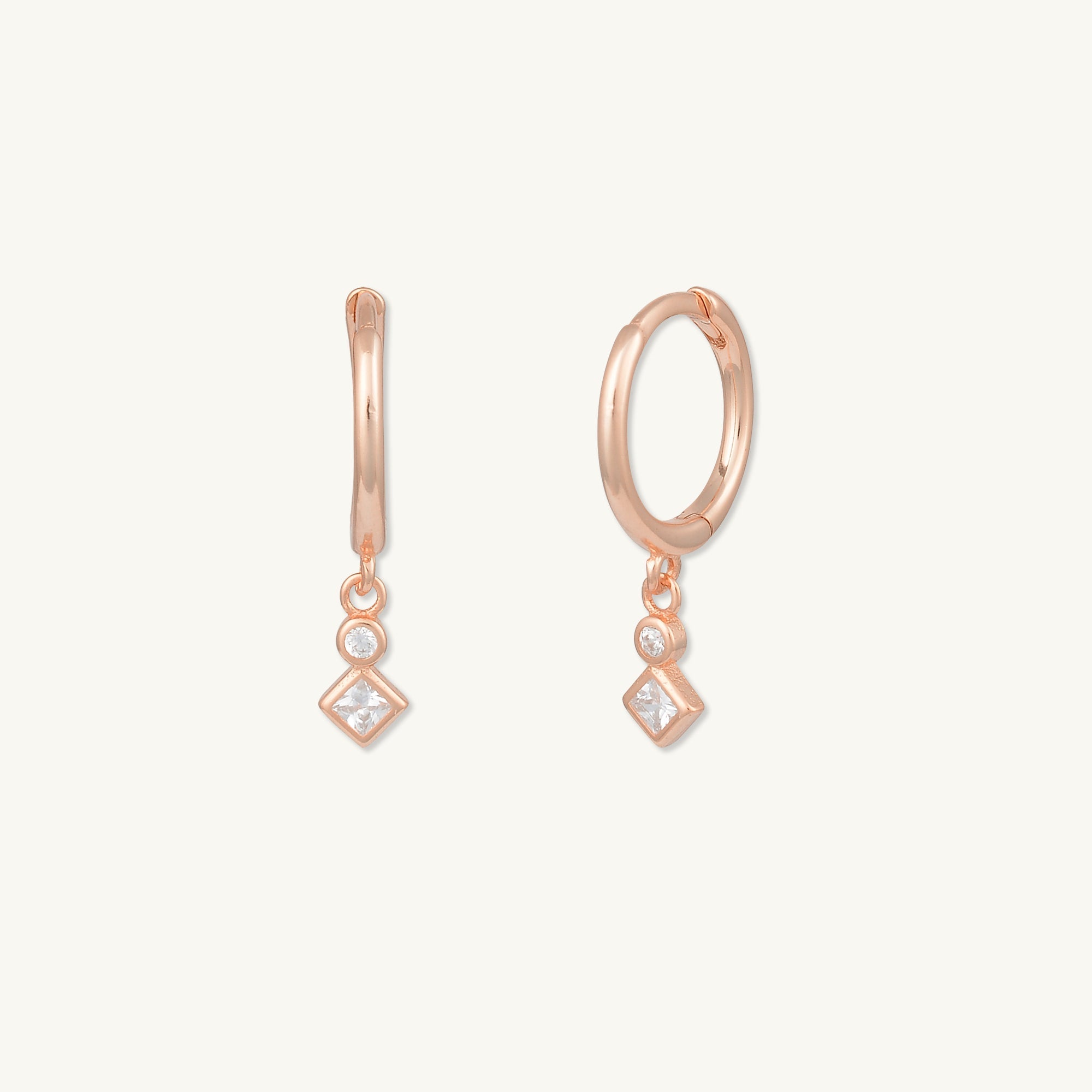 Sapphire Drop Huggie Earrings - Camile & Stone