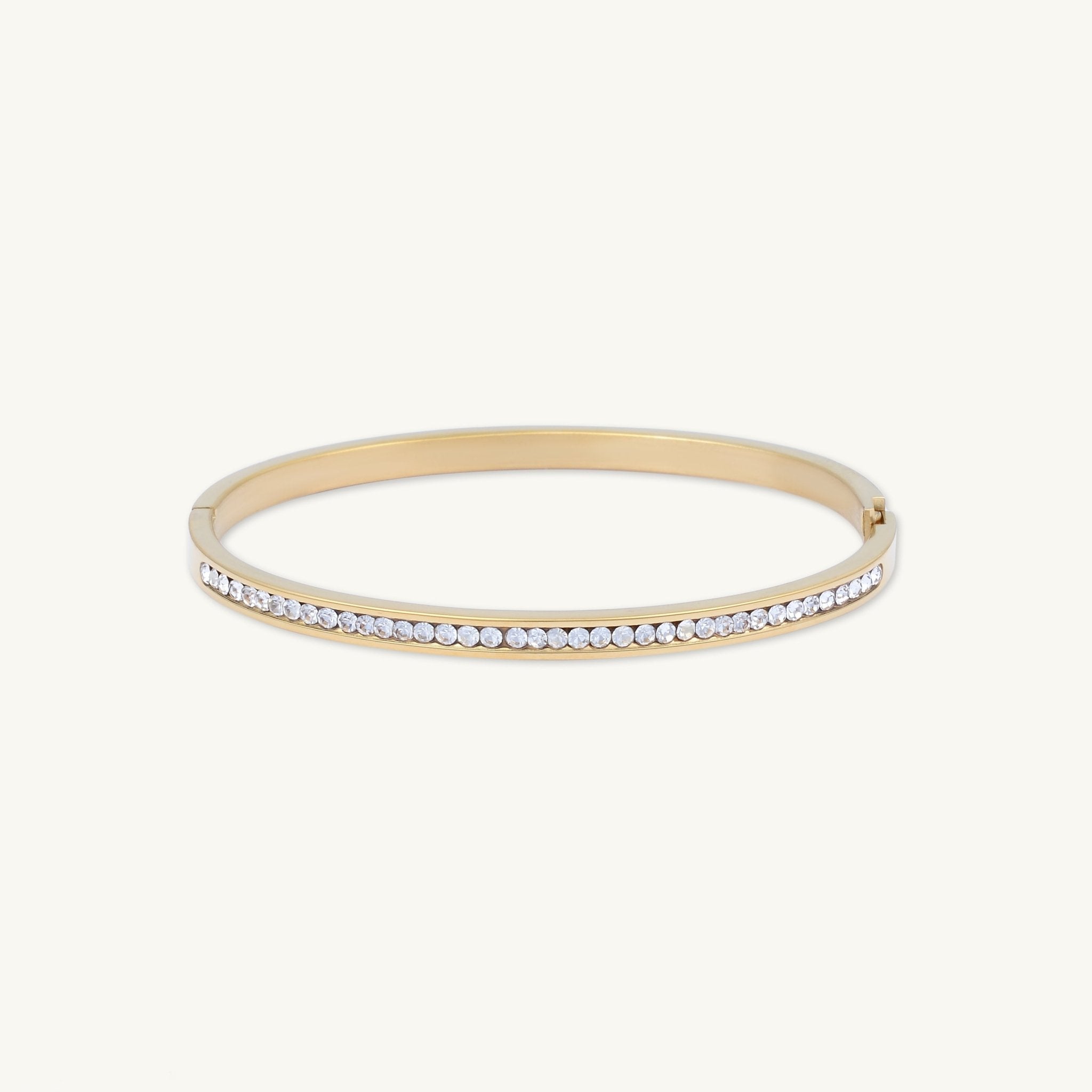 Sapphire Hinged Bangle Bracelet - Camile & Stone