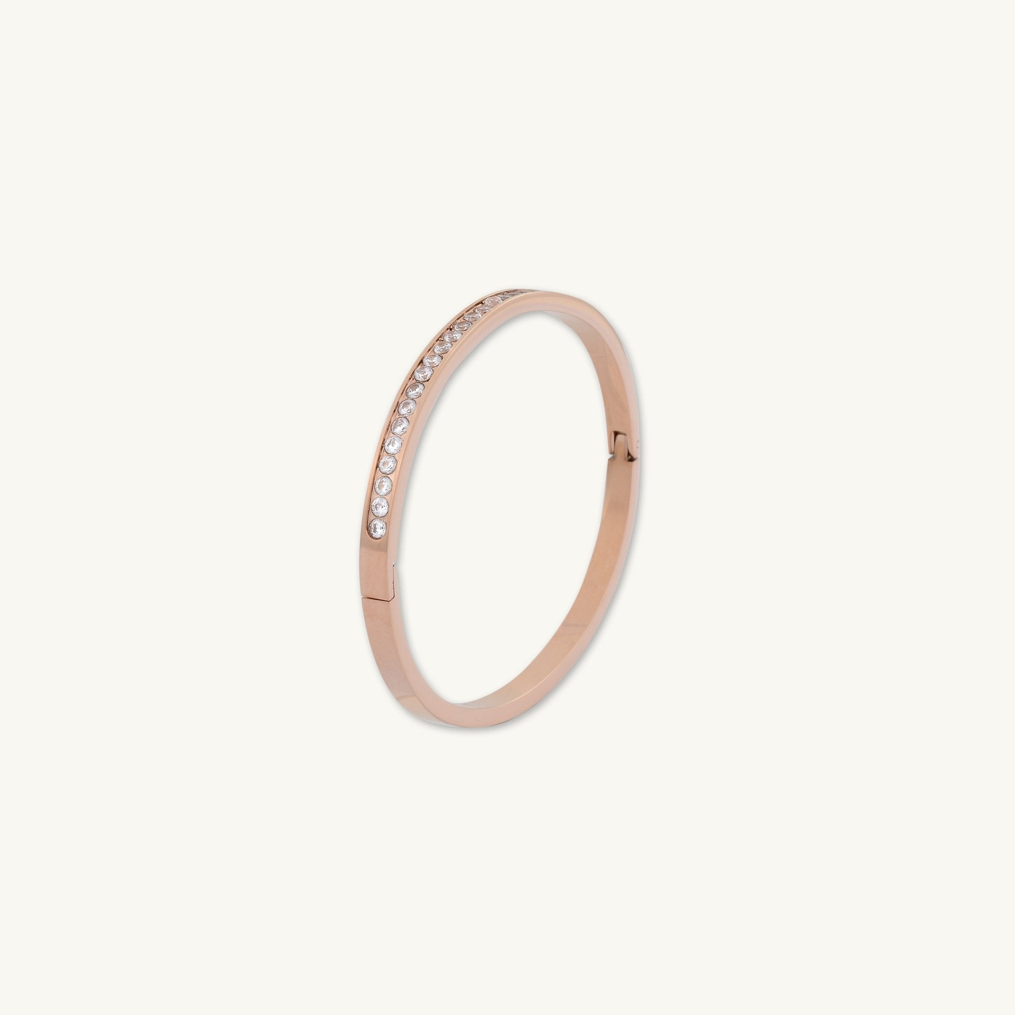 Sapphire Hinged Bangle Bracelet - Camile & Stone