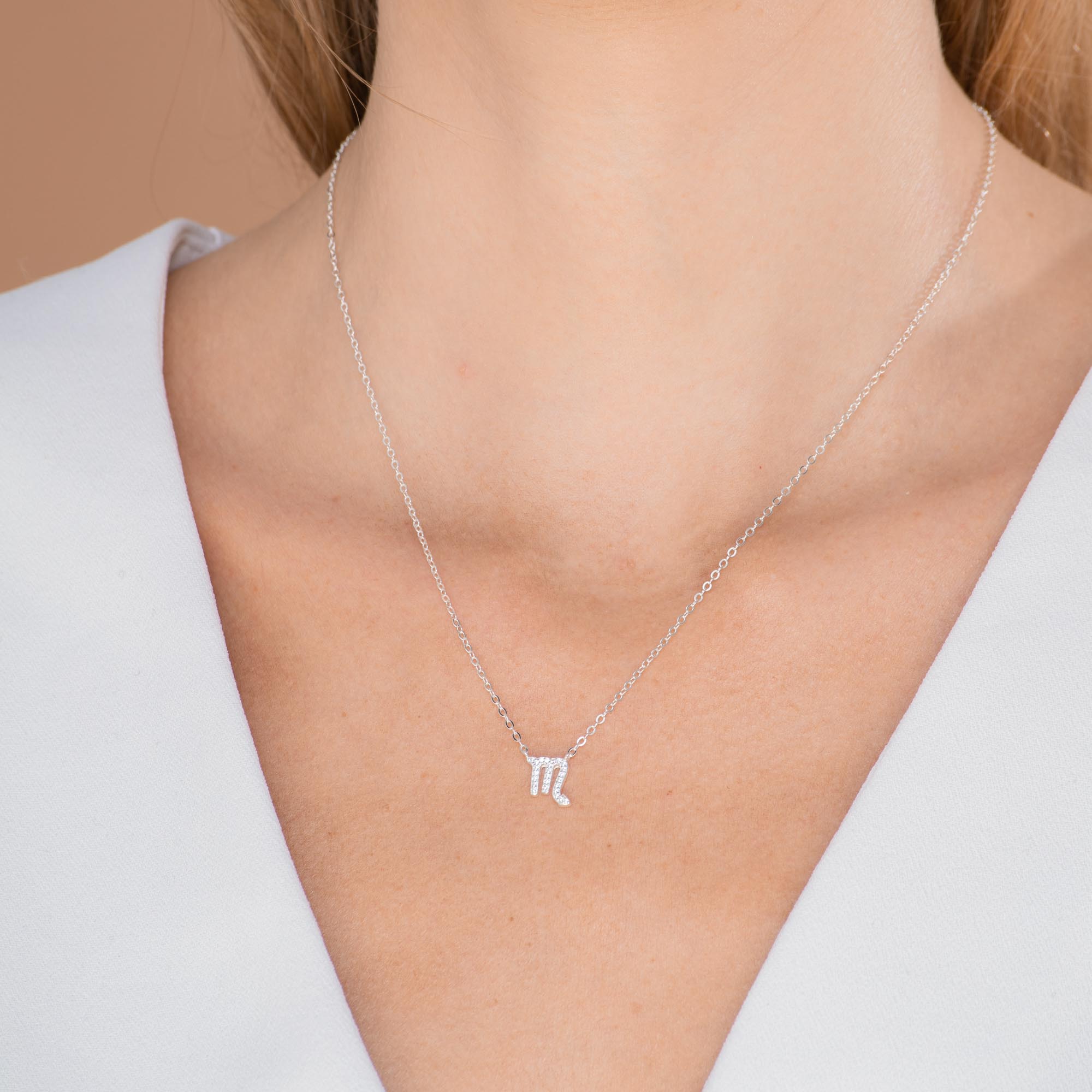 Scorpio Sapphire Charm Zodiac Star Sign Necklace - Camile & Stone