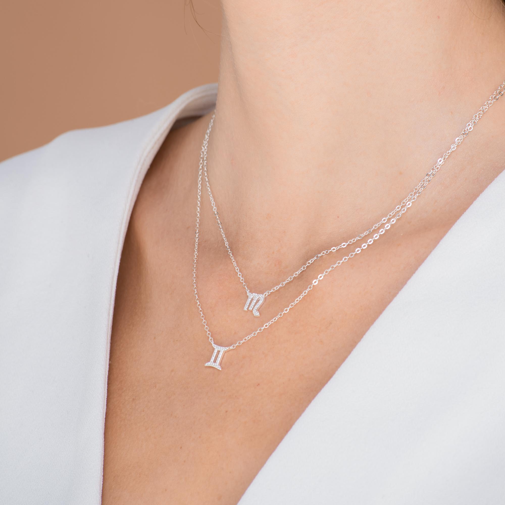 Scorpio Sapphire Charm Zodiac Star Sign Necklace - Camile & Stone