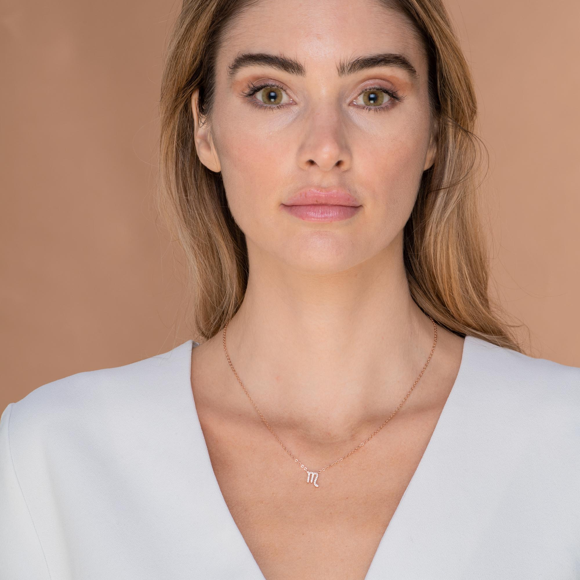 Scorpio Sapphire Charm Zodiac Star Sign Necklace - Camile & Stone