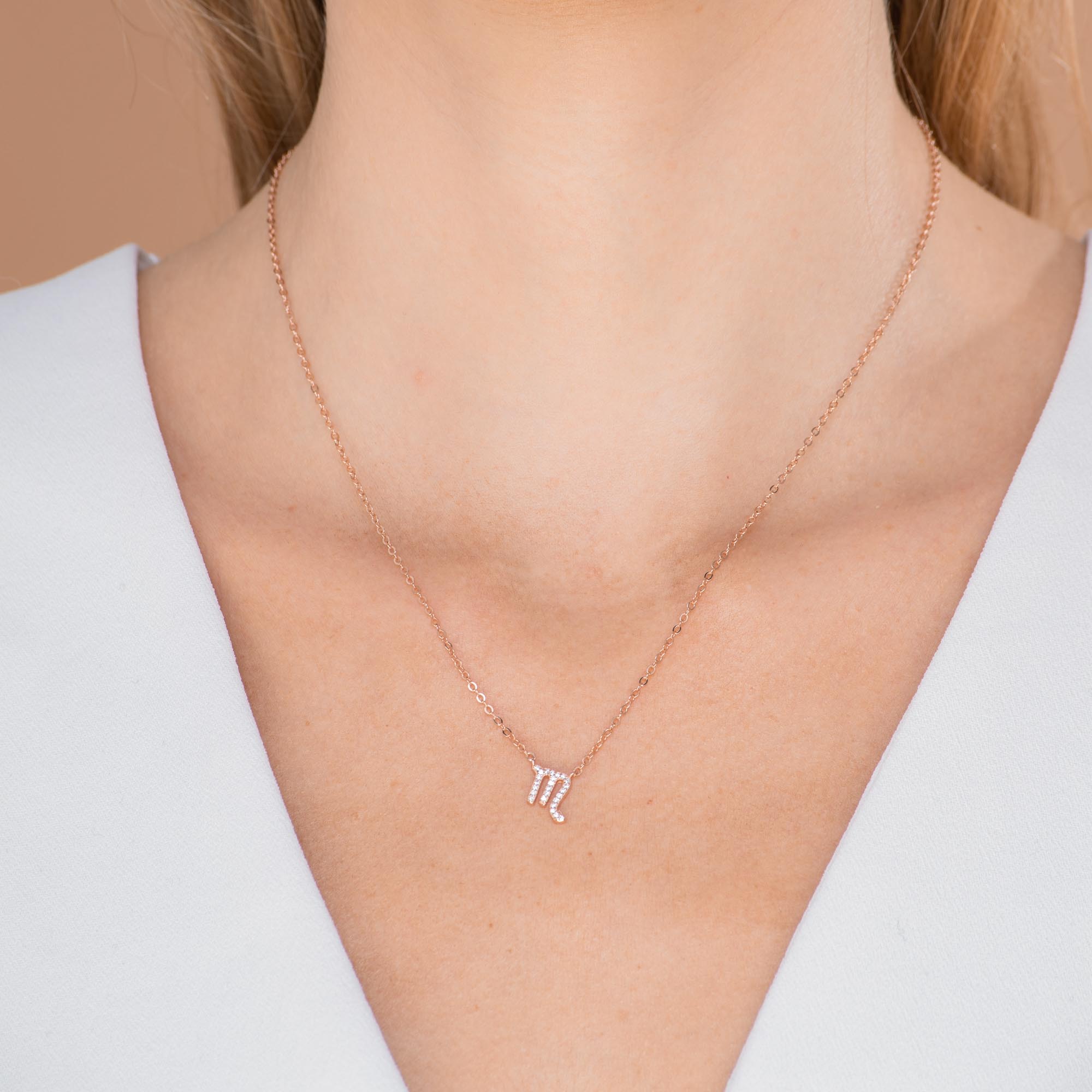 Scorpio Sapphire Charm Zodiac Star Sign Necklace - Camile & Stone