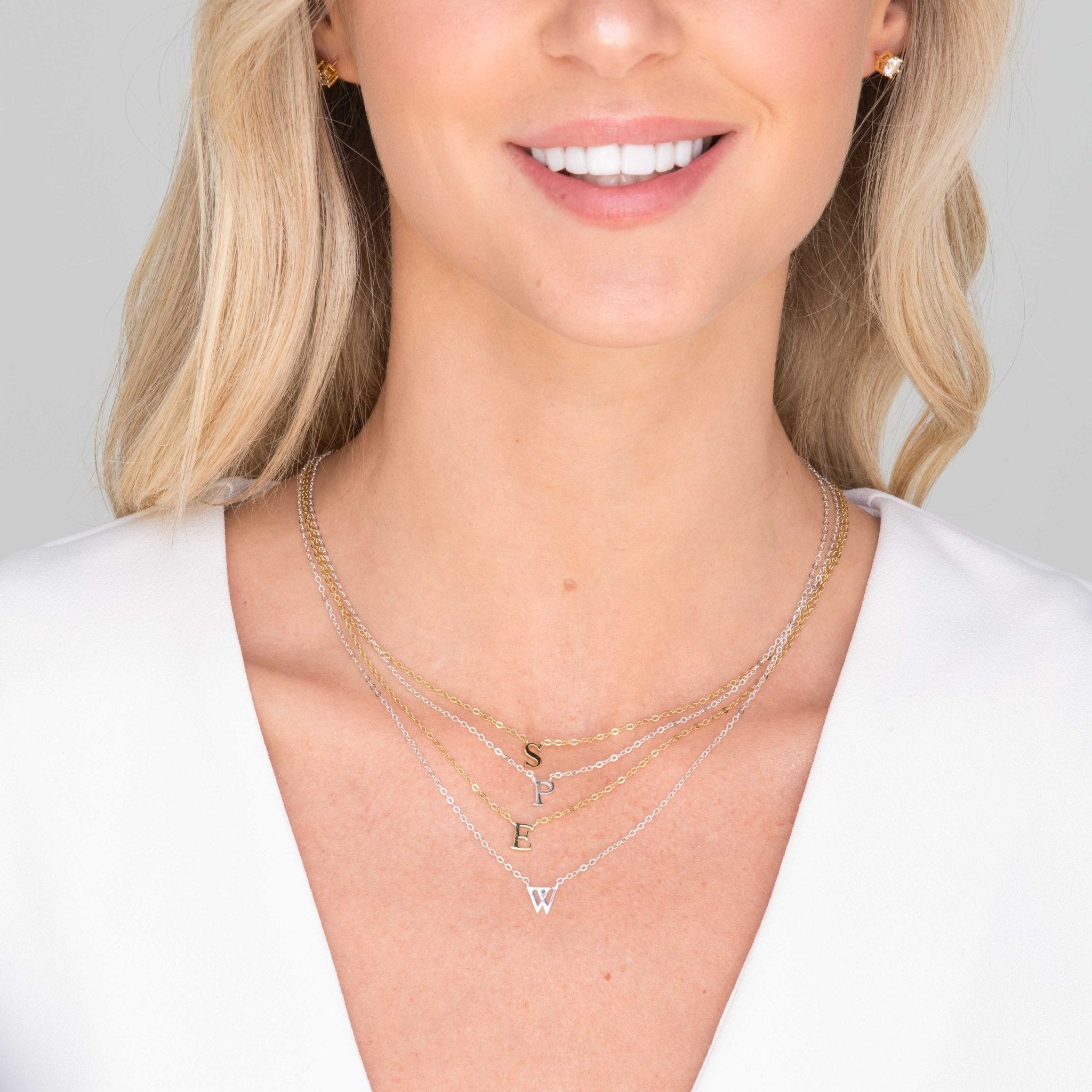 Script Letter Initial Necklace - Camile & Stone