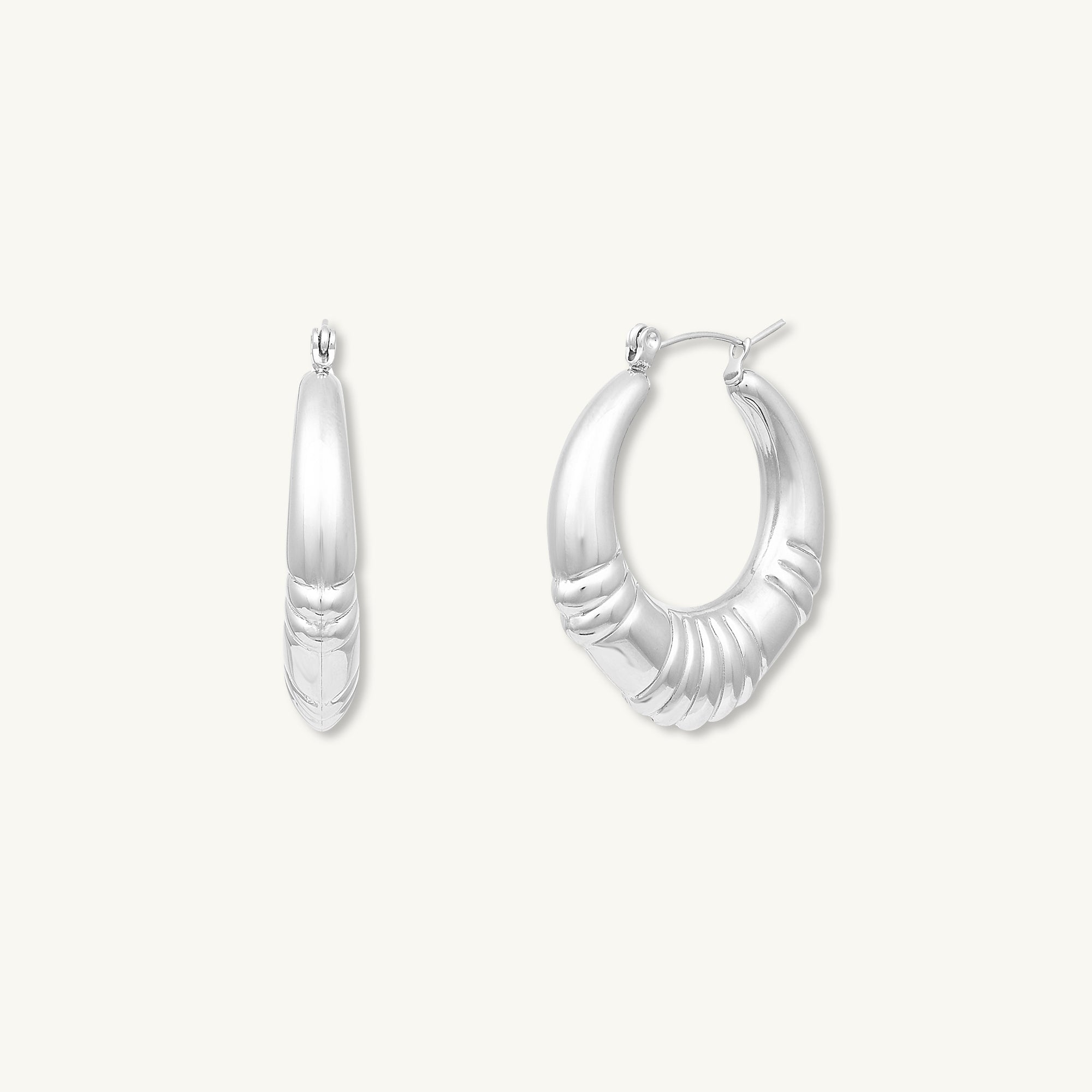 Serenity Statement Hoop Earrings - Camile & Stone