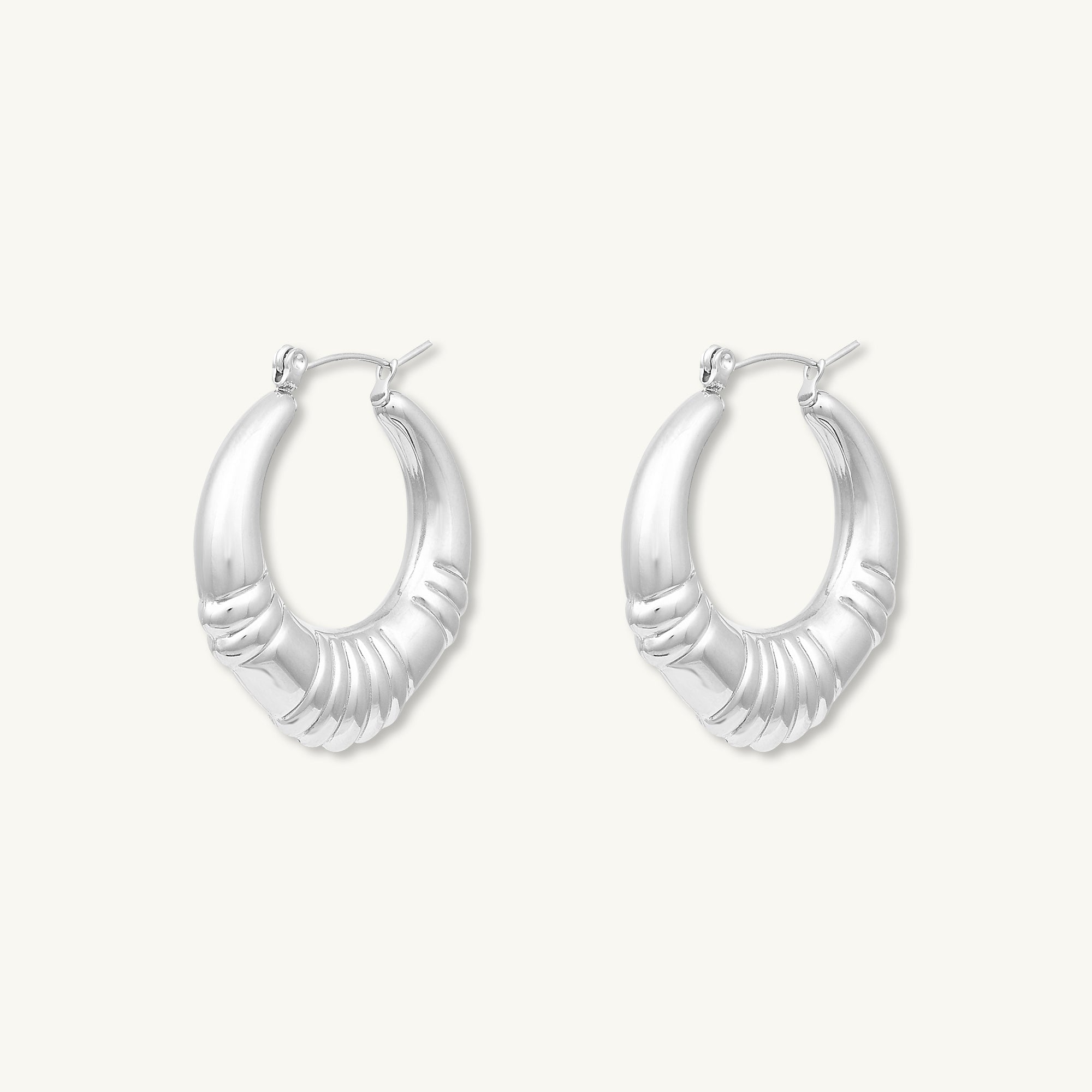Serenity Statement Hoop Earrings - Camile & Stone