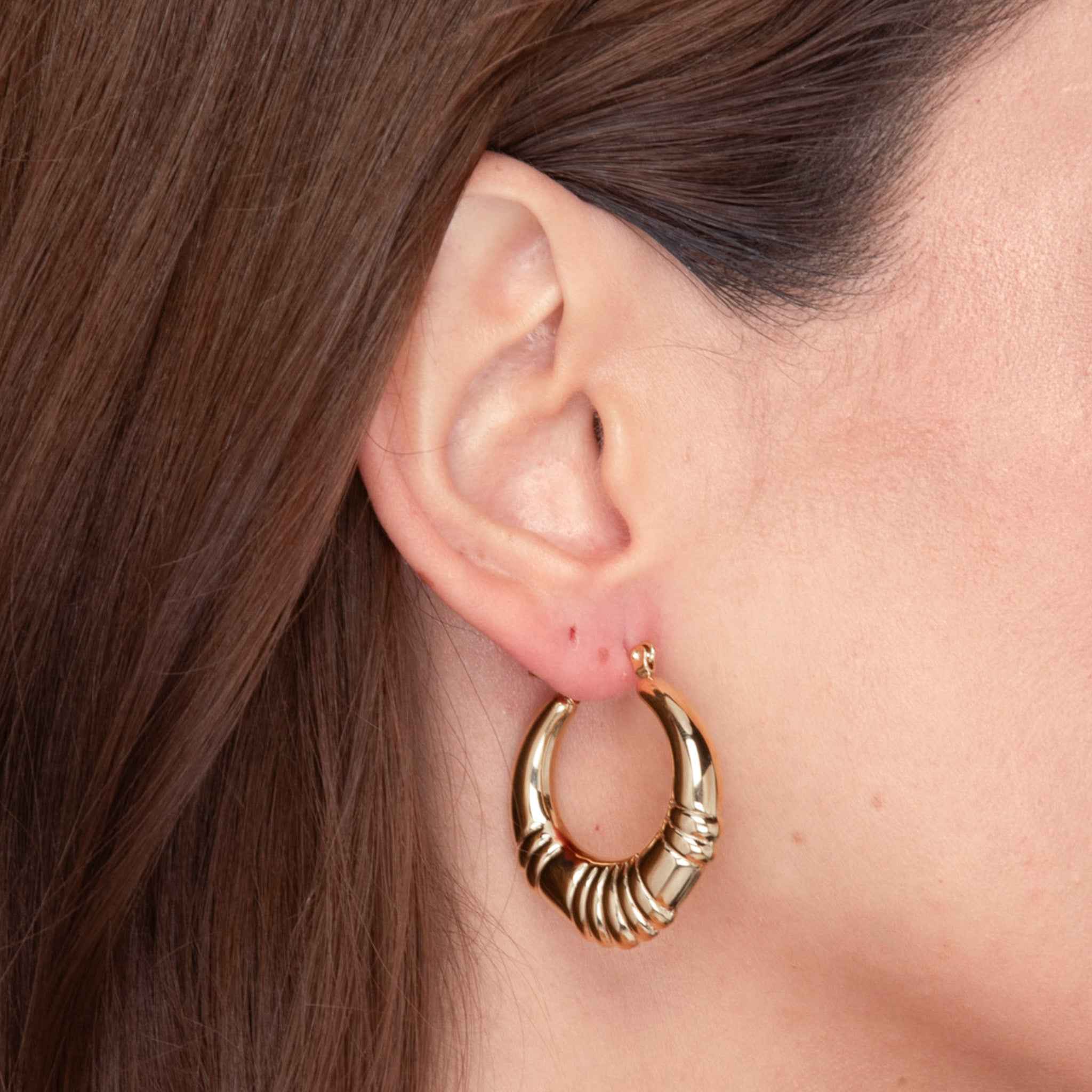 Serenity Statement Hoop Earrings - Camile & Stone