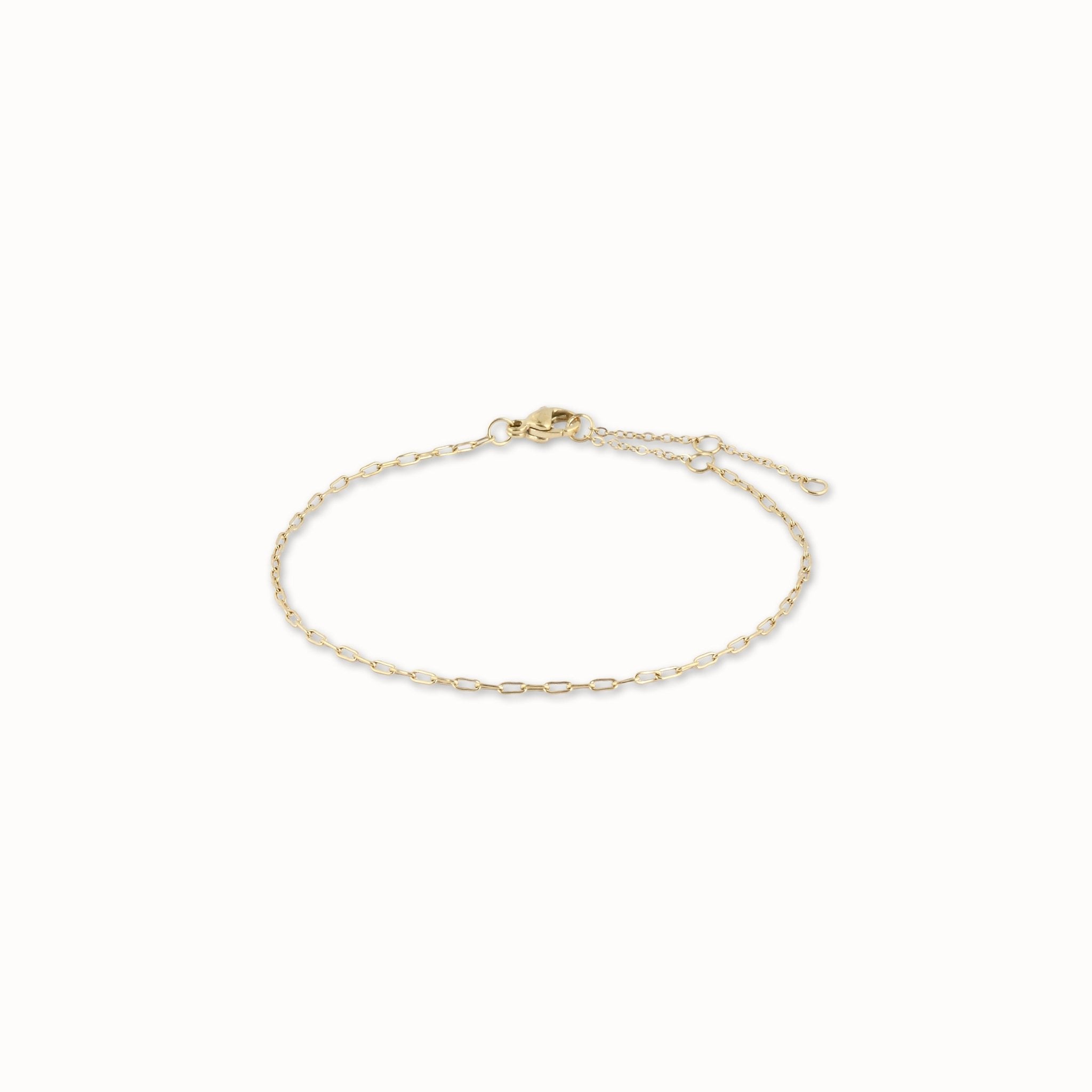 Slim Link Chain Stacking Bracelet - Camile & Stone