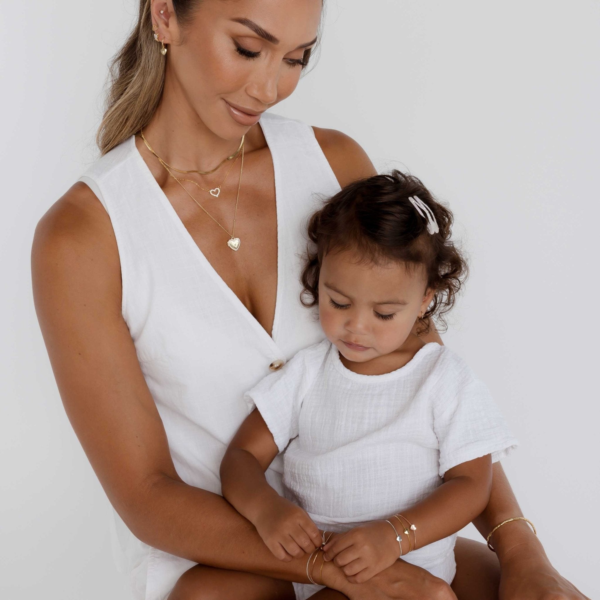 Solid Heart Chain Bracelet - Child - Camile & Stone