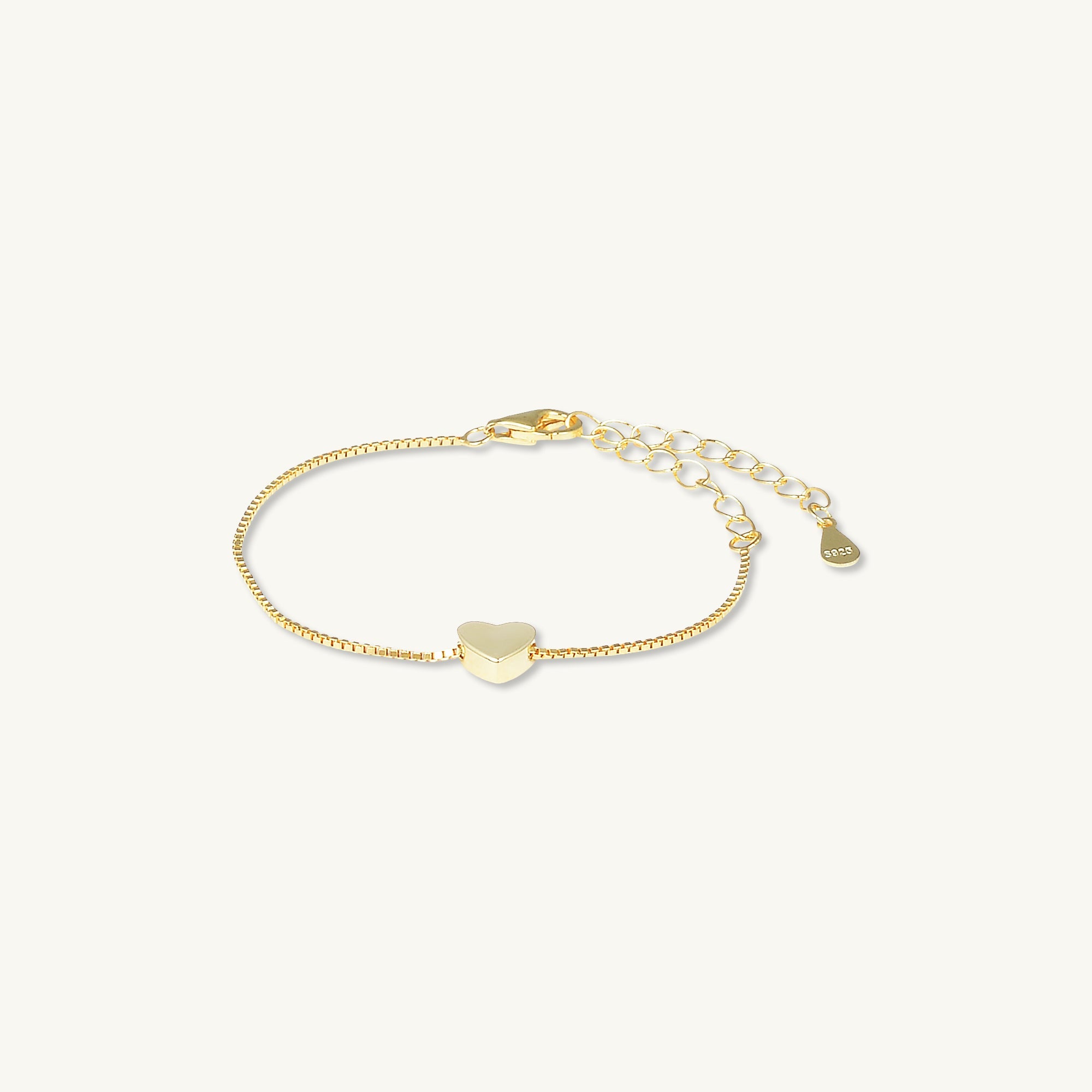 Solid Heart Chain Bracelet - Child - Camile & Stone