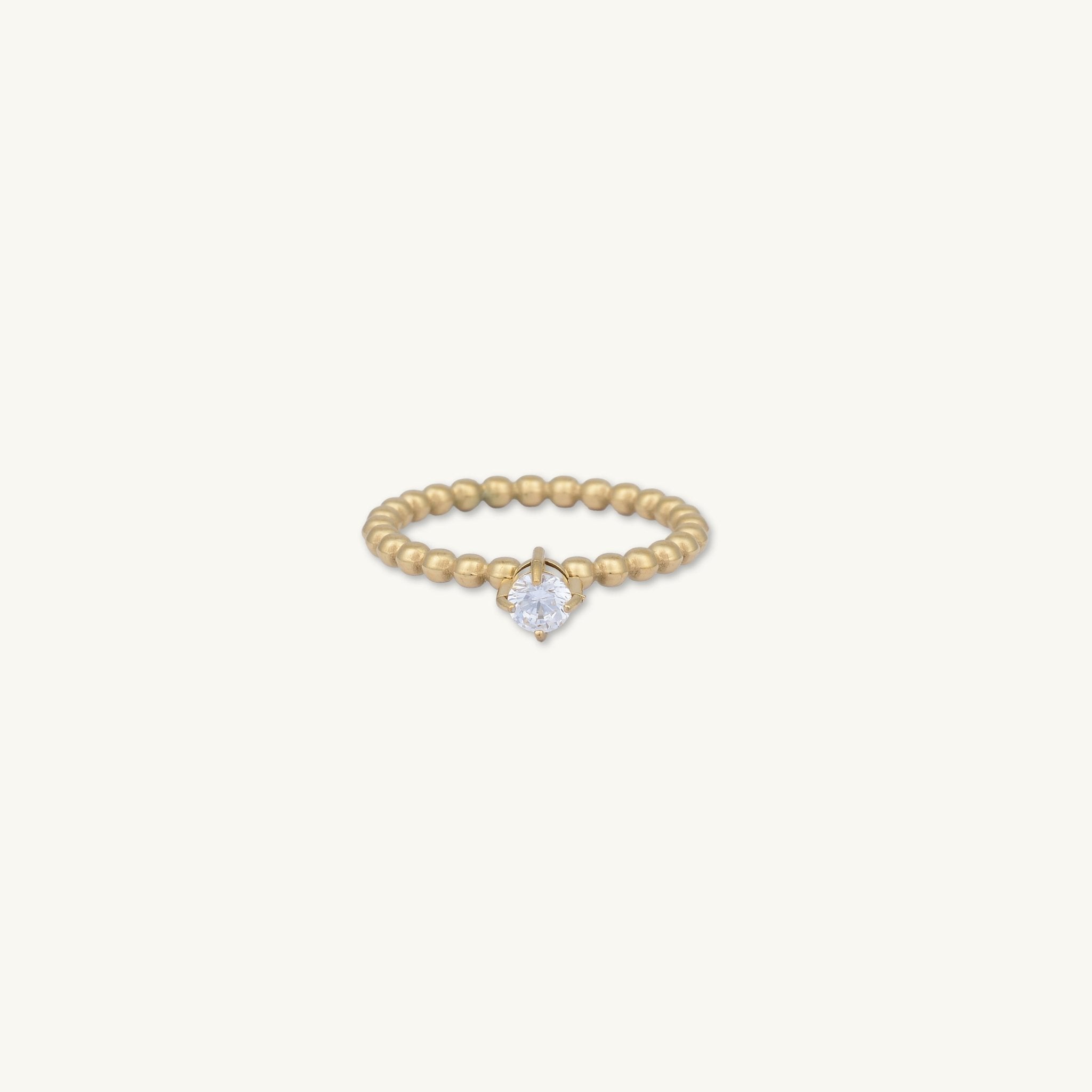 Solitaire Ball Stacker Ring - Camile & Stone