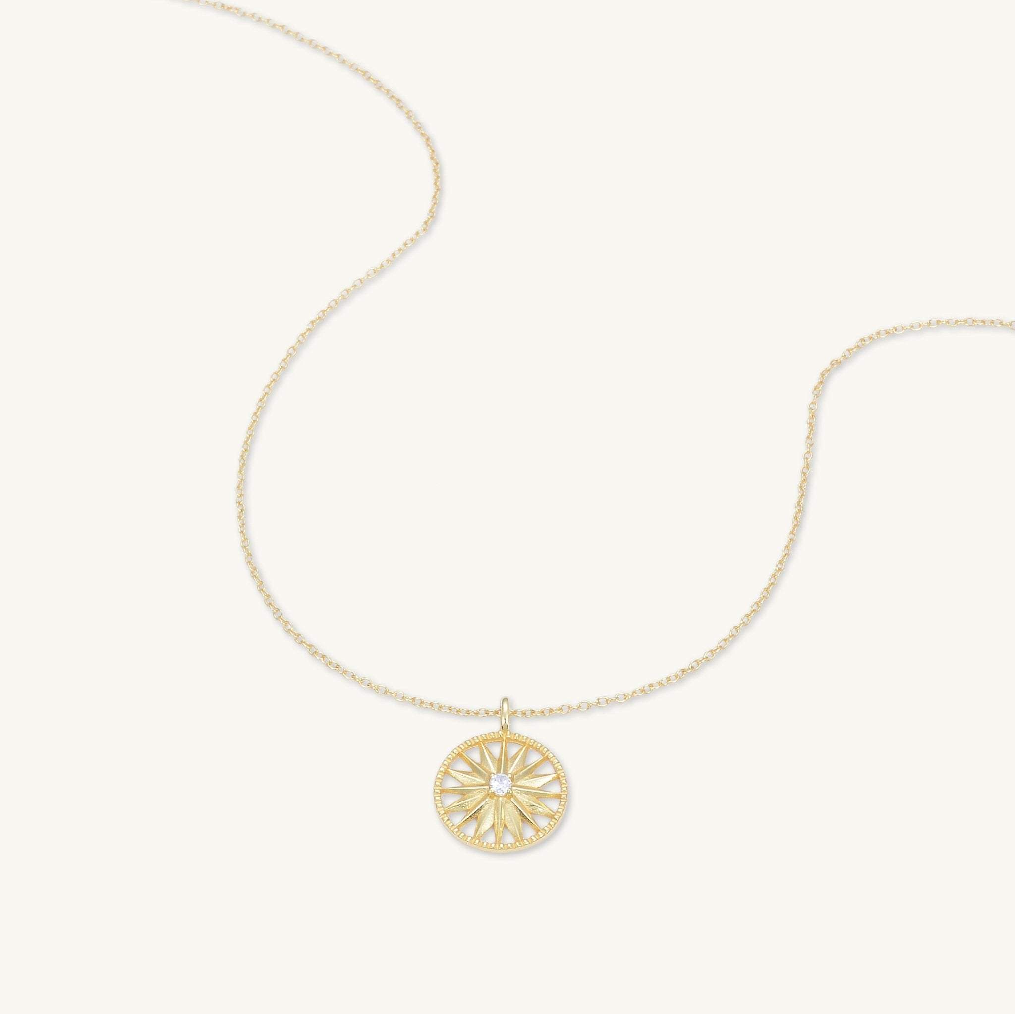 Starburst Circle Chain Necklace - Camile & Stone
