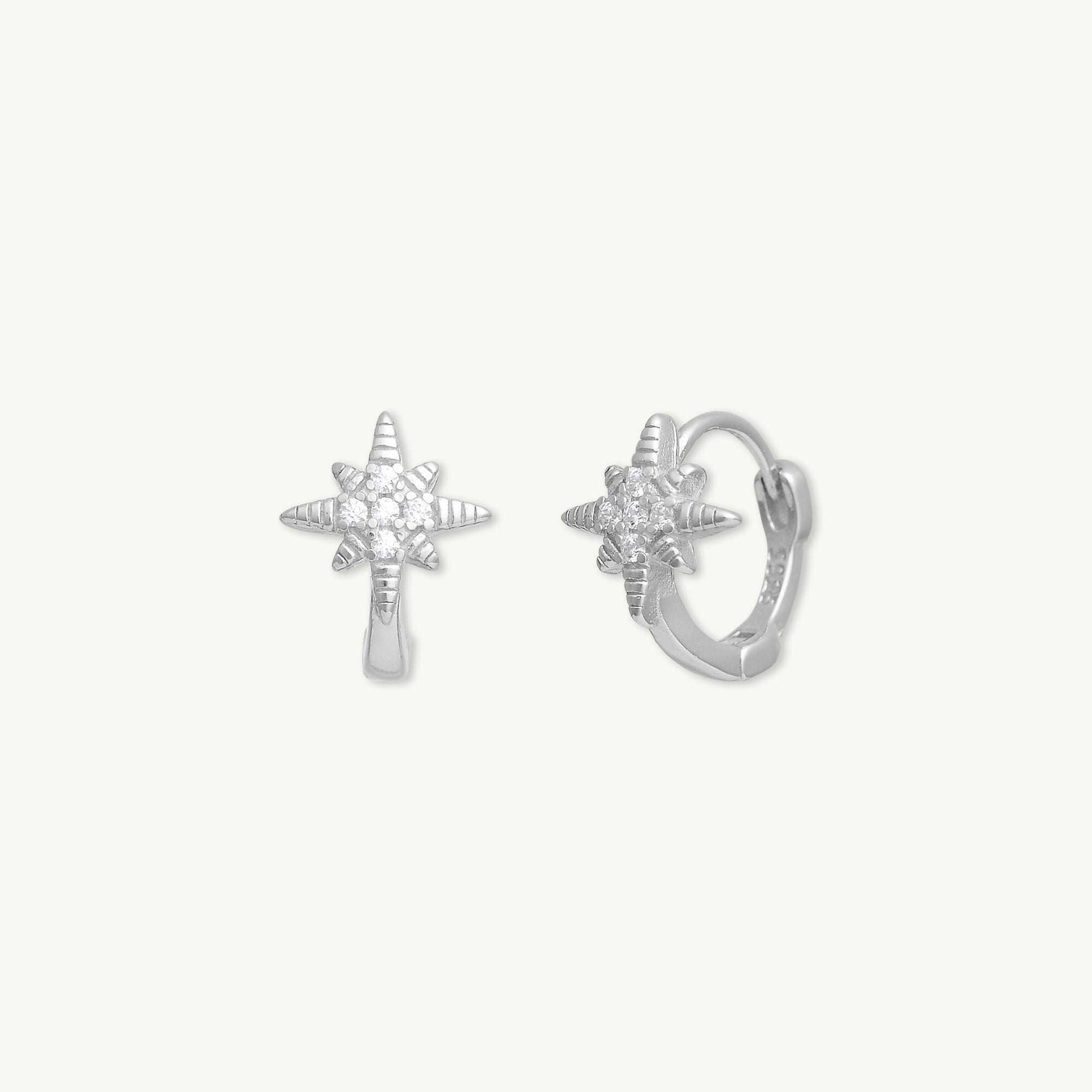 Starlight Celestial Huggie Earrings - Camile & Stone