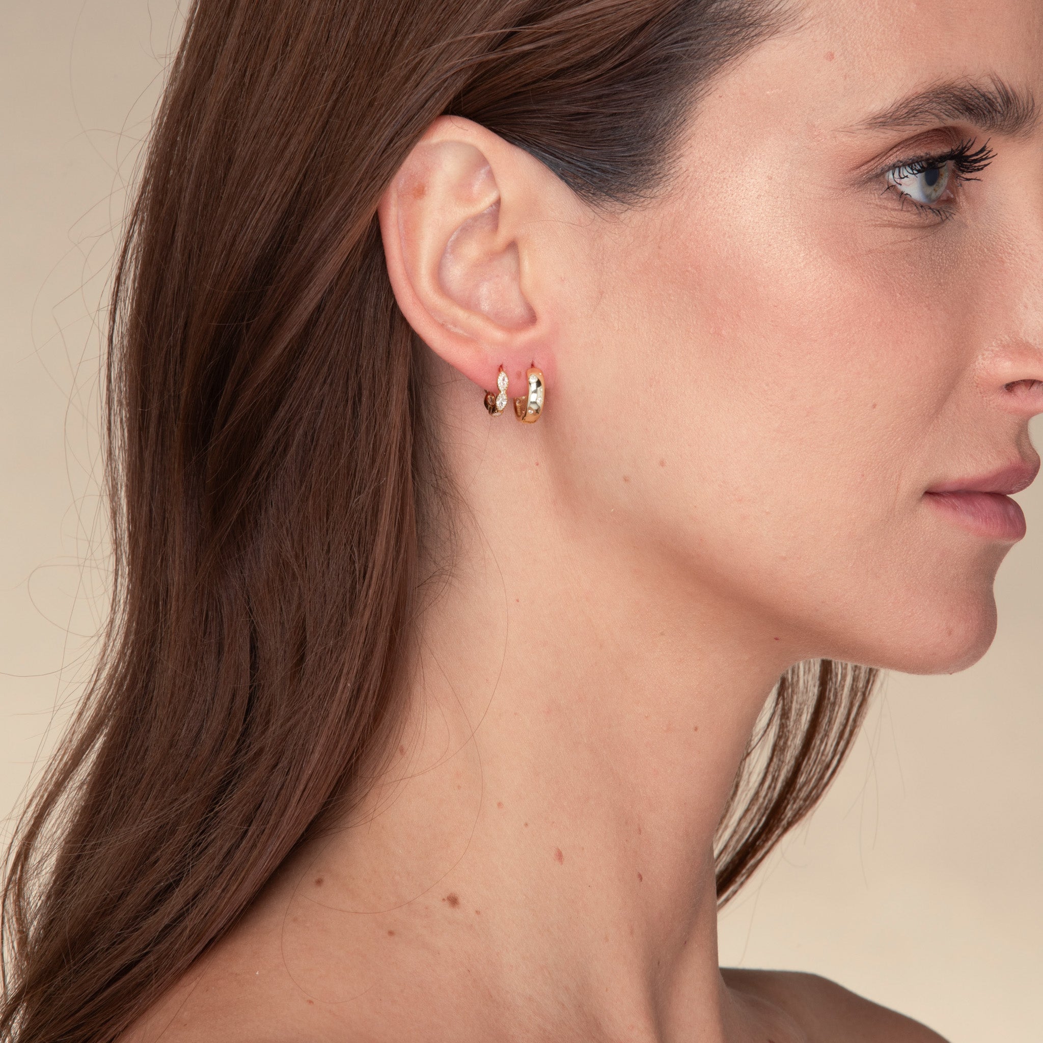 Starry Night Thick Huggie Earrings - Camile & Stone