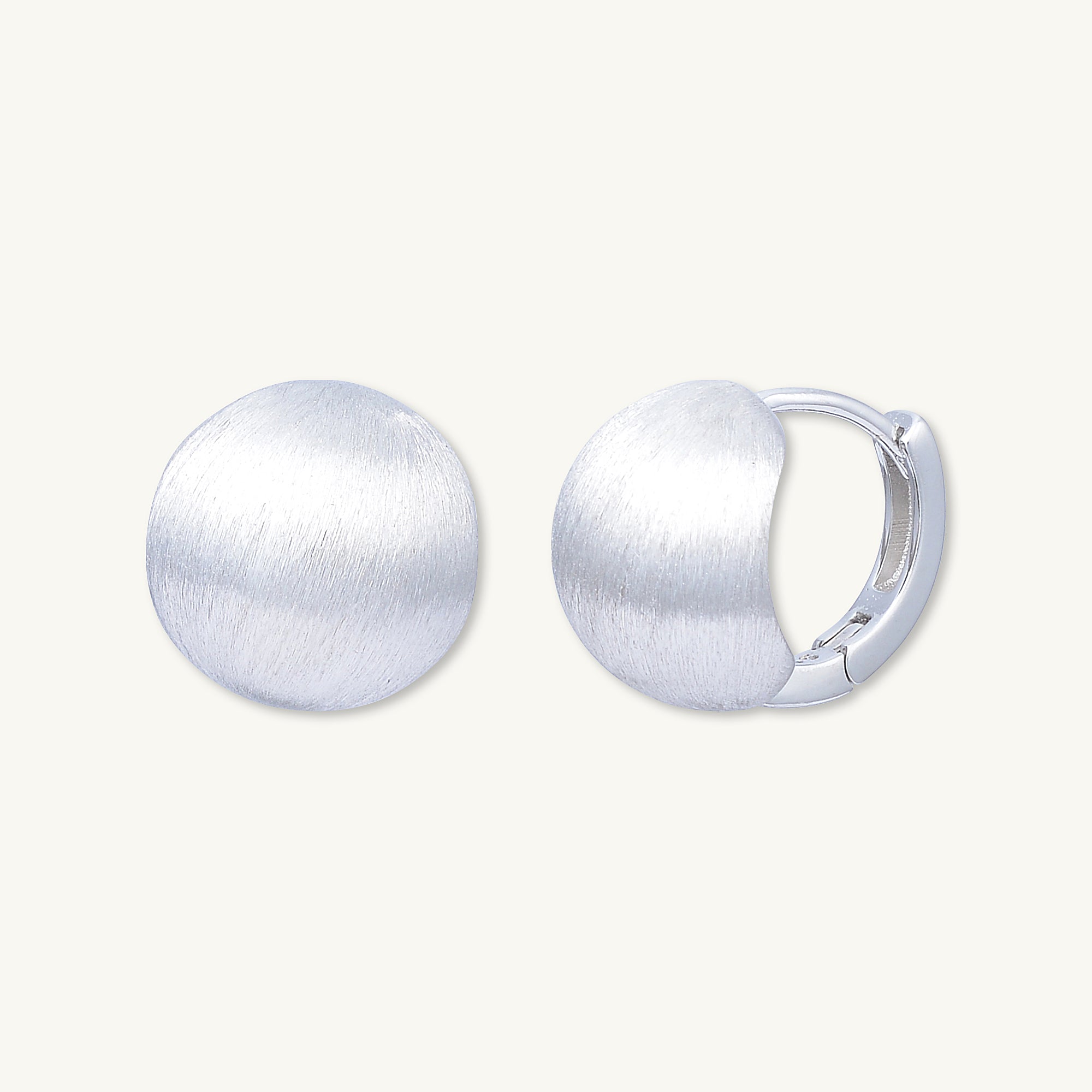 Statement Circle Huggie Hoop Earrings - Camile & Stone