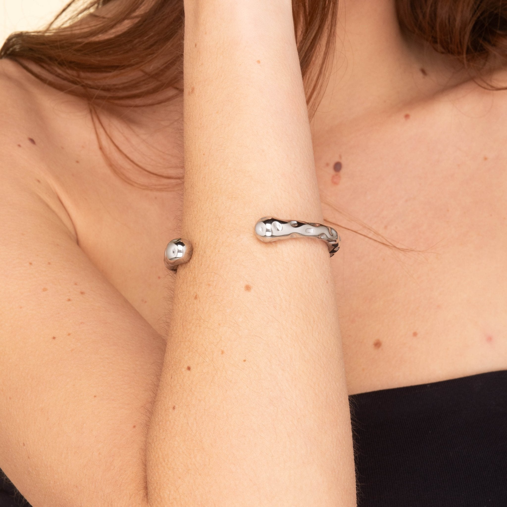 Statement Molten Cuff Bangle - Camile & Stone