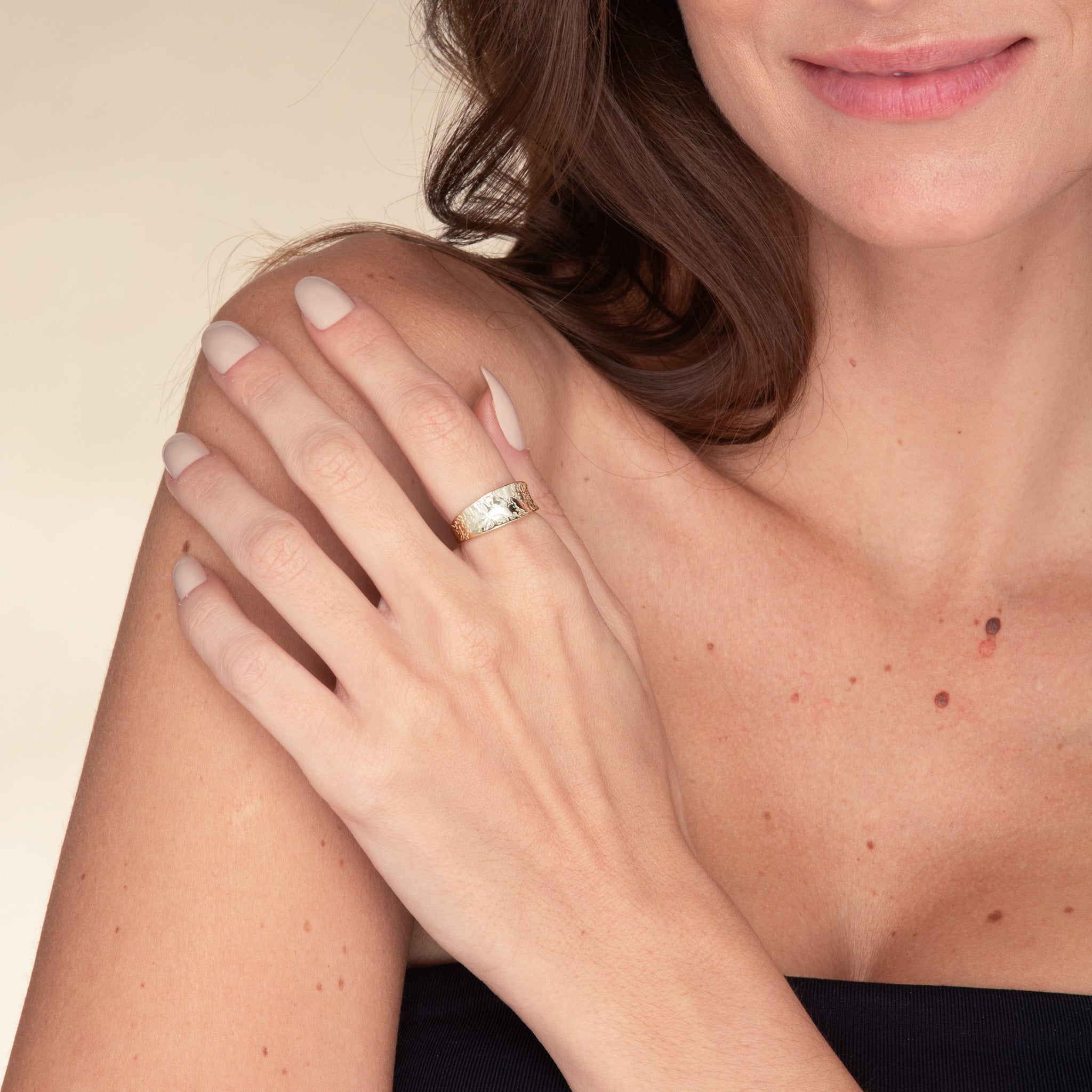 Statement Molten Open Ring - Camile & Stone