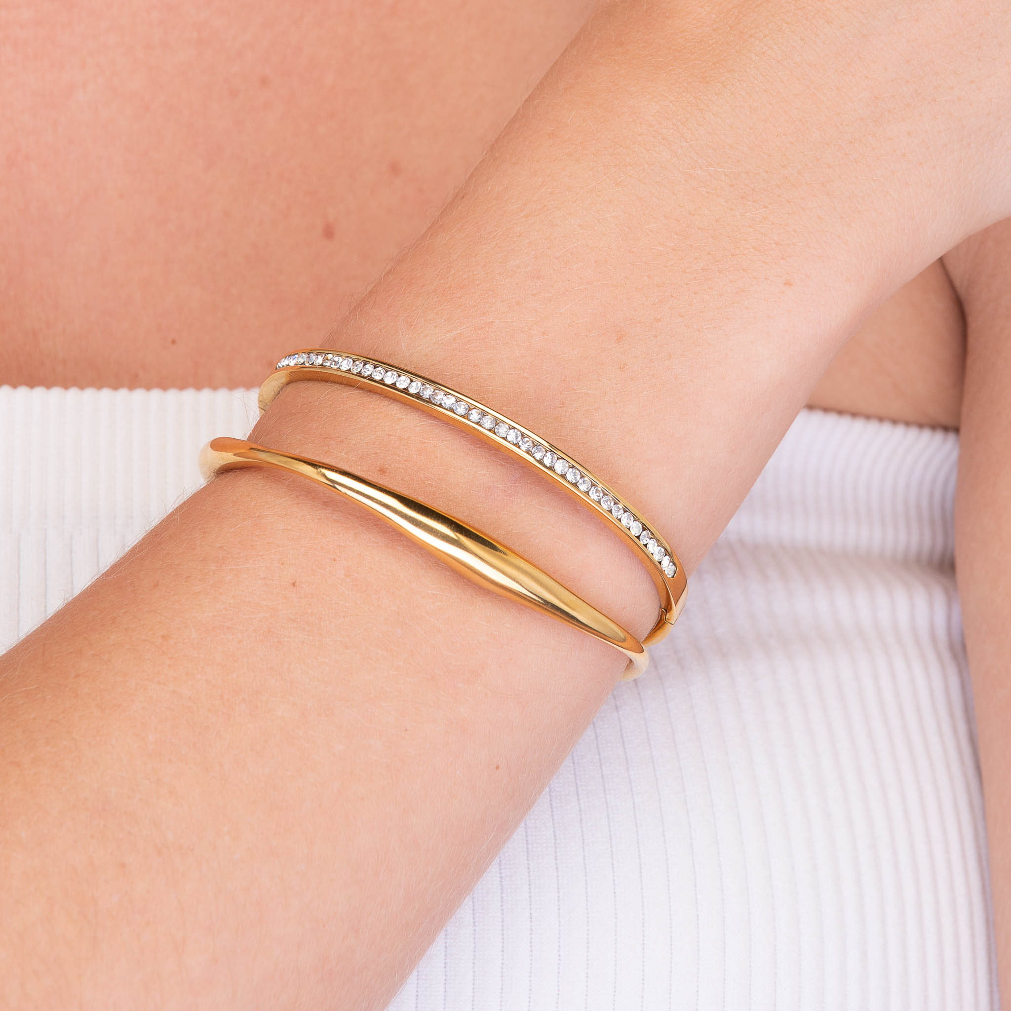 Swirl Open Cuff Bangle - Camile & Stone