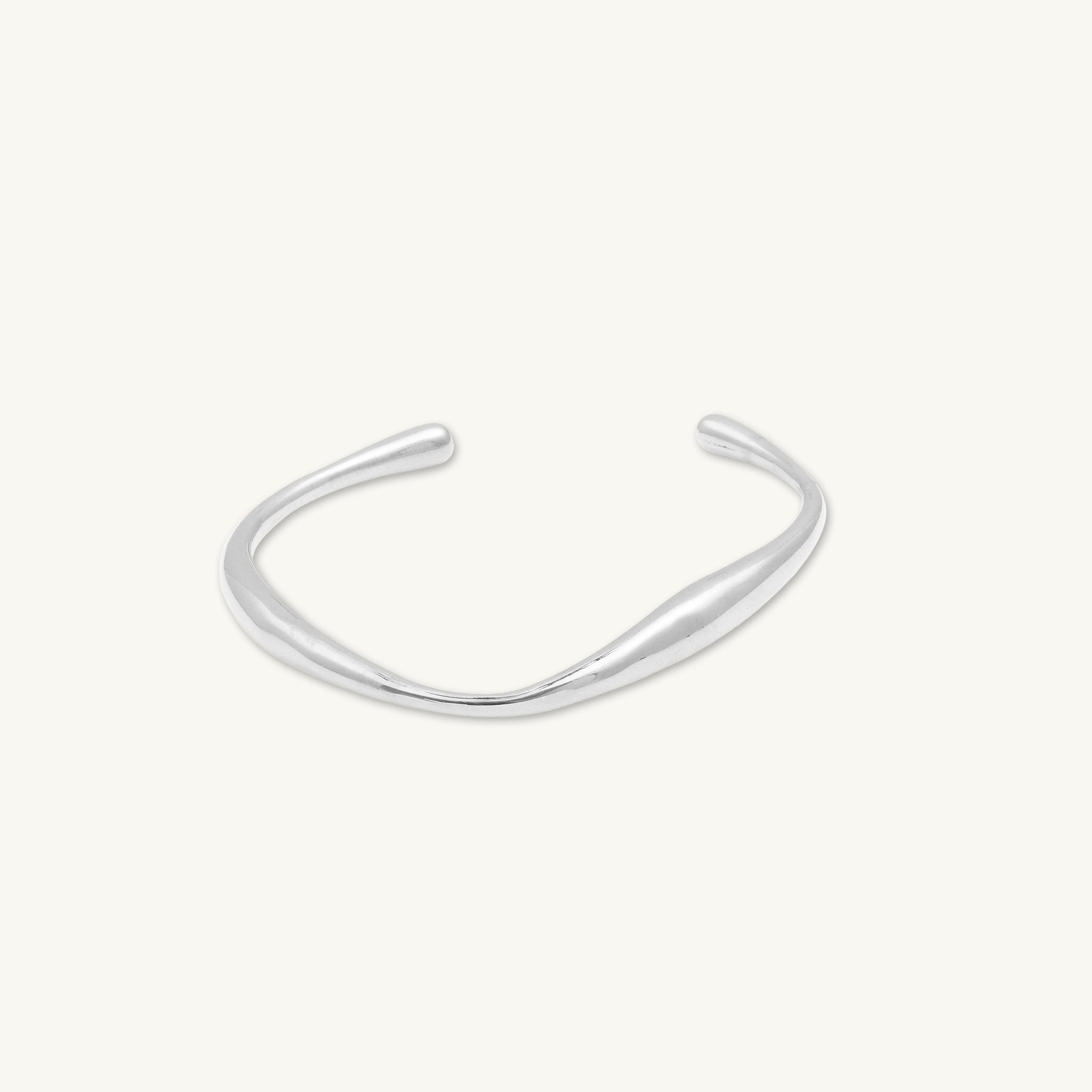 Swirl Open Cuff Bangle - Camile & Stone