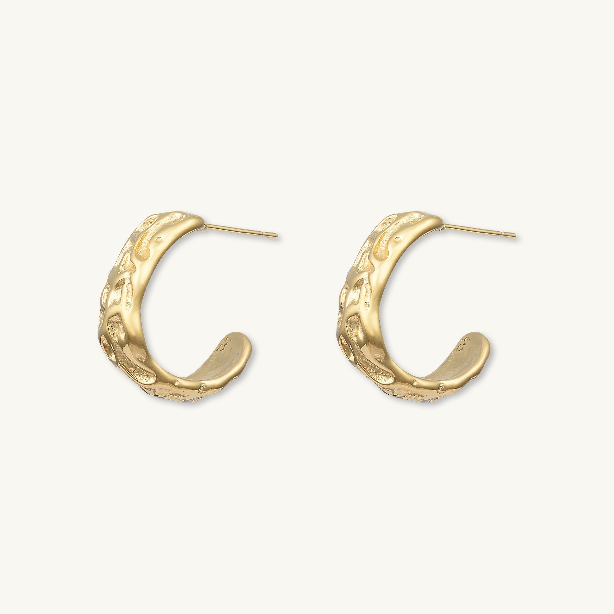 Sylvia Molten Huggie Earrings - Camile & Stone