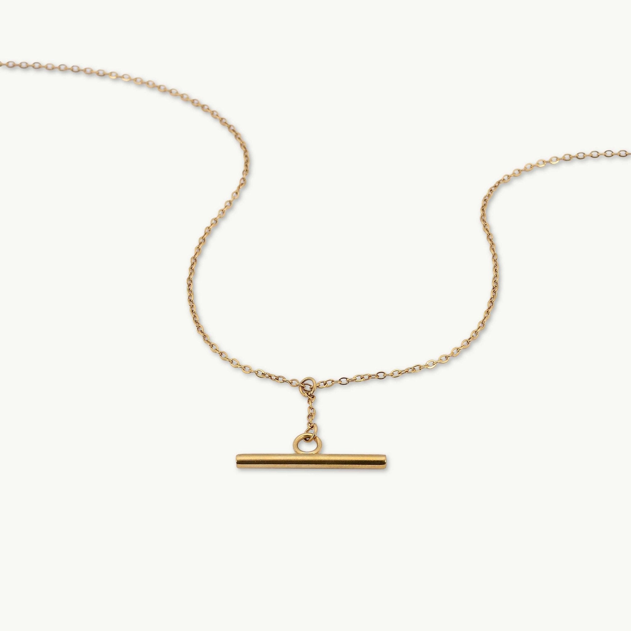 T Bar Chain Necklace - Camile & Stone
