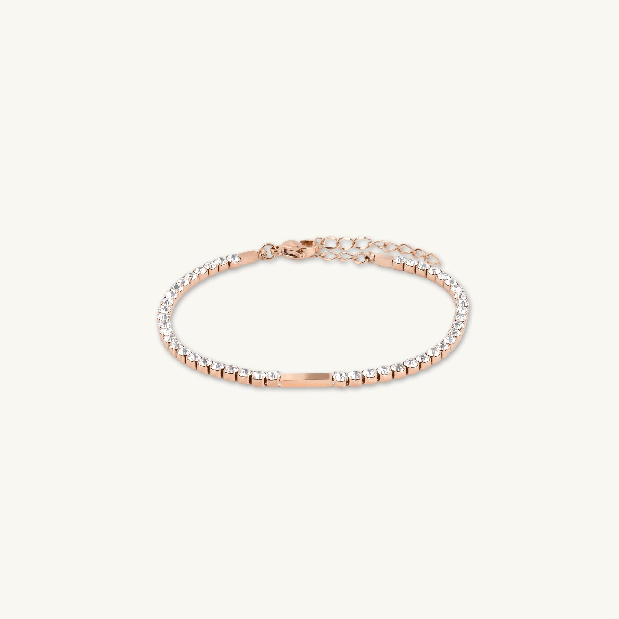 Tennis Bar Chain Bracelet - Camile & Stone