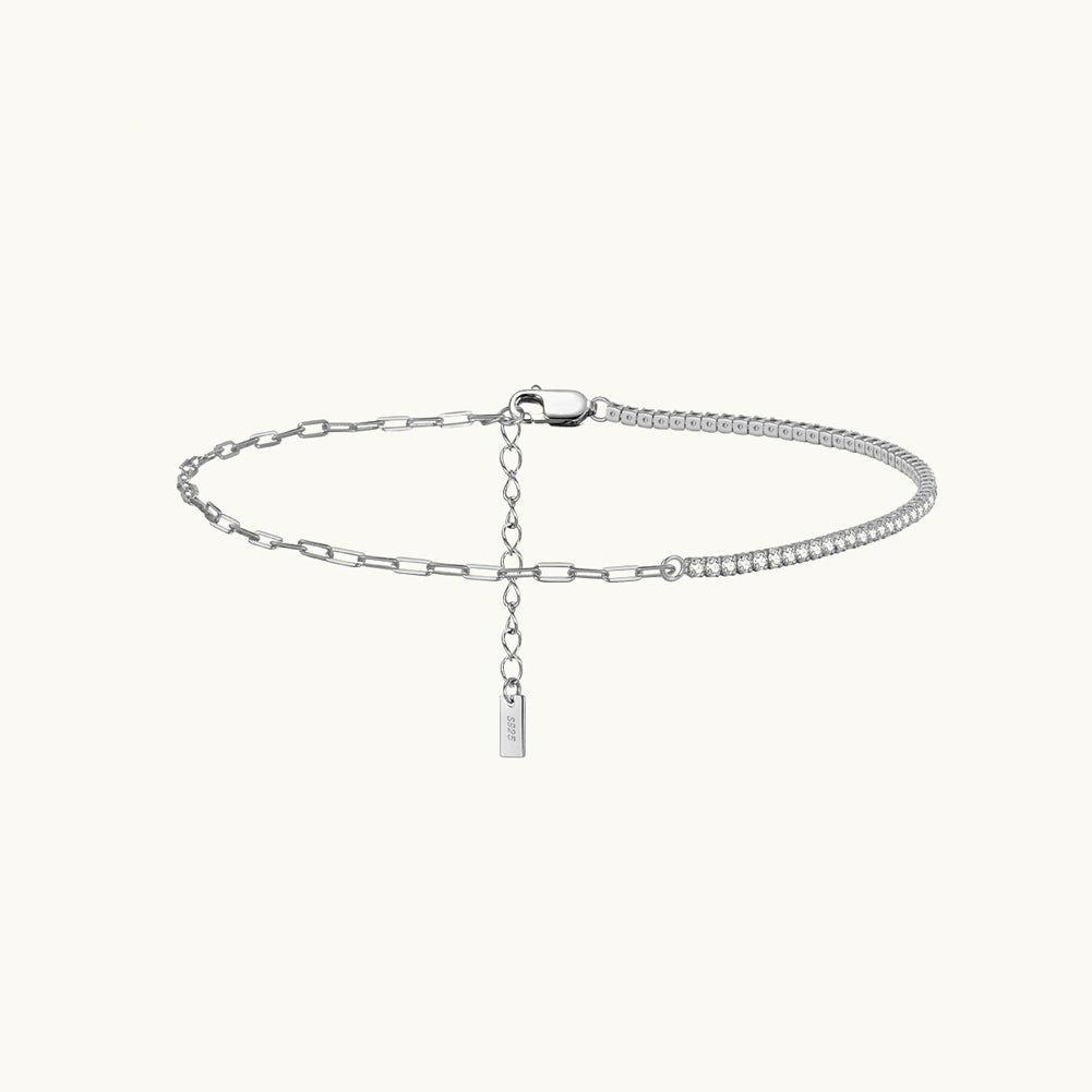 Tennis Link Chain Anklet - Camile & Stone