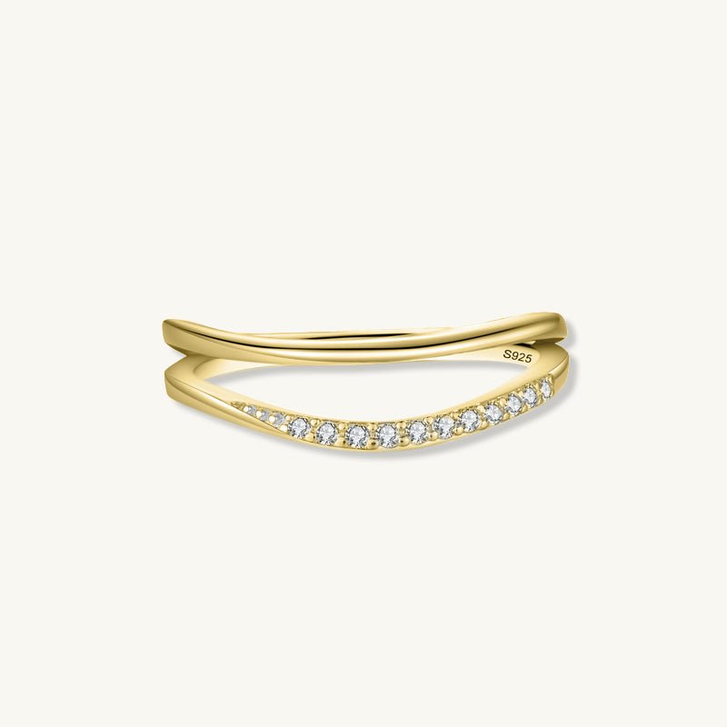 The Double Wave Sapphire Ring - Camile & Stone