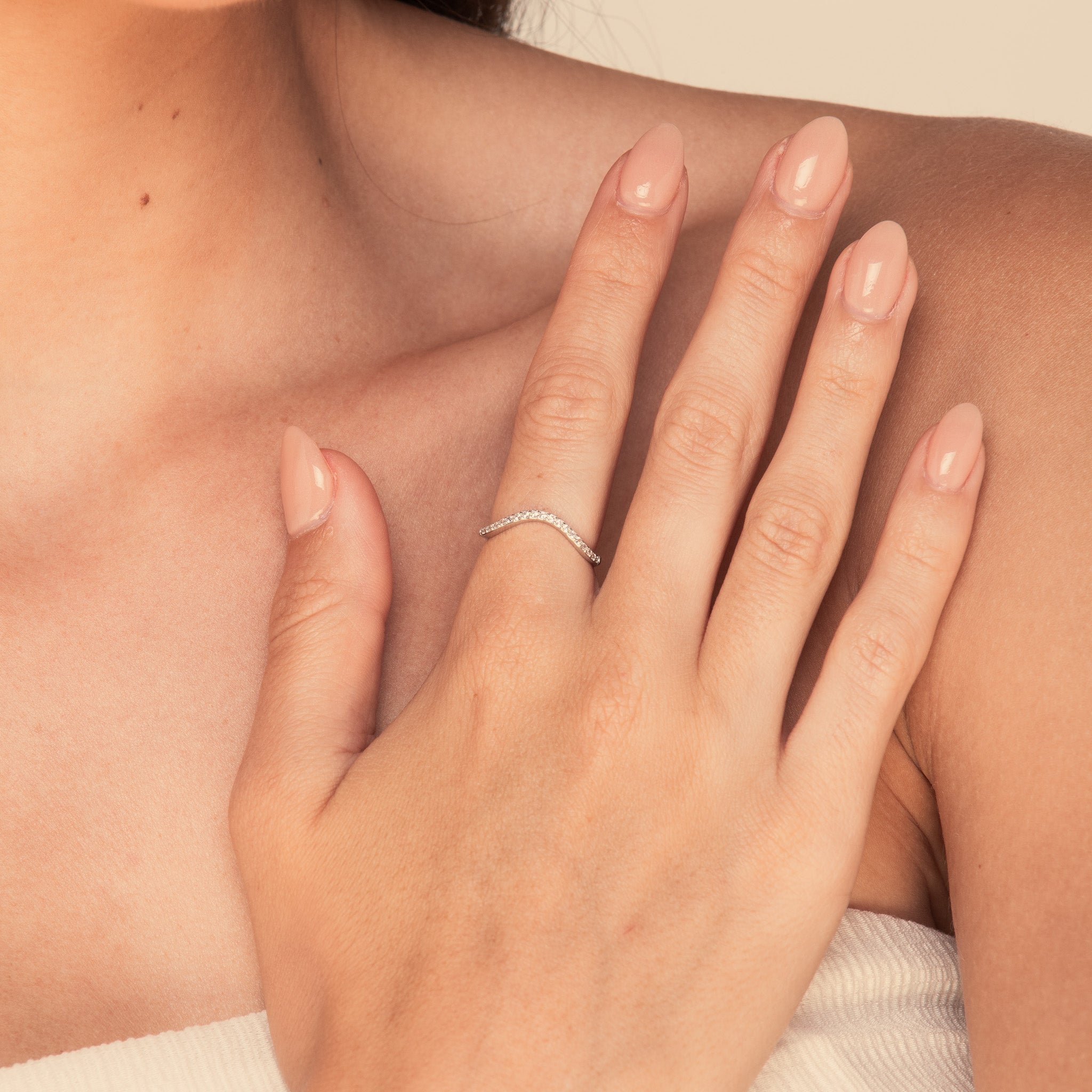 The Emily Wave Sapphire Engagement Ring - Camile & Stone