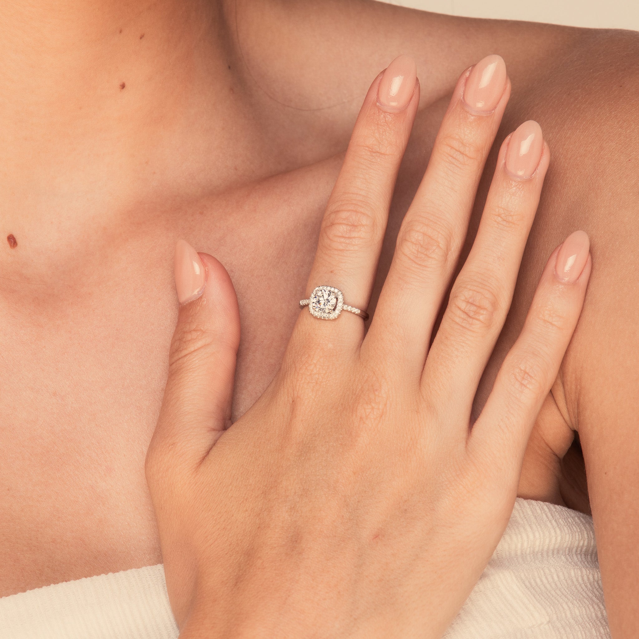 The Encore Cushion Sapphire Engagement Ring - Camile & Stone