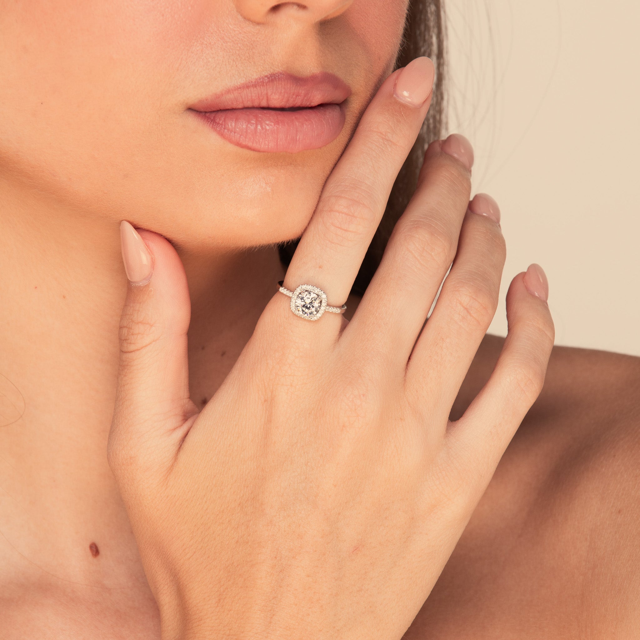 The Encore Cushion Sapphire Engagement Ring - Camile & Stone