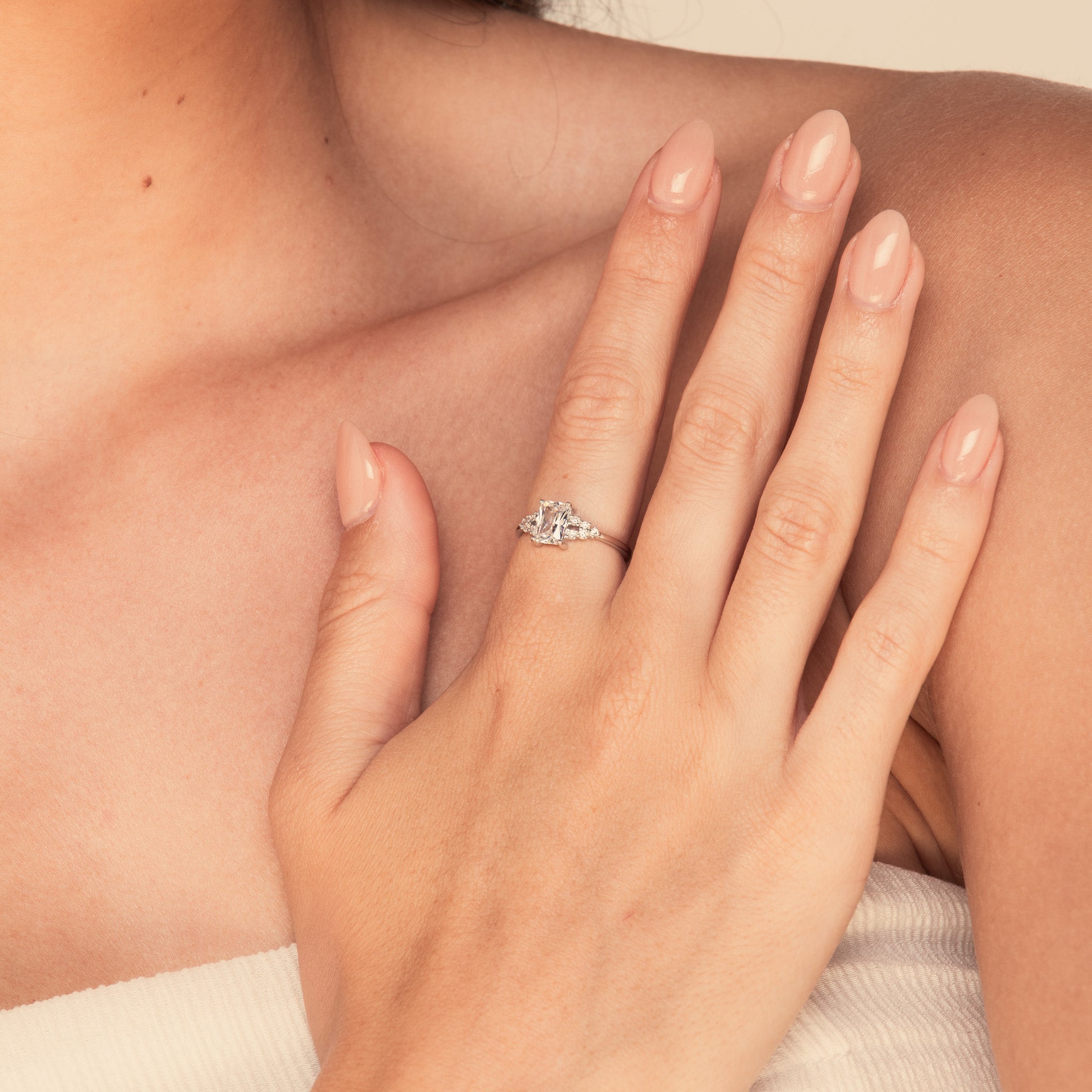 The Iris Princess Sapphire Engagement Ring - Camile & Stone