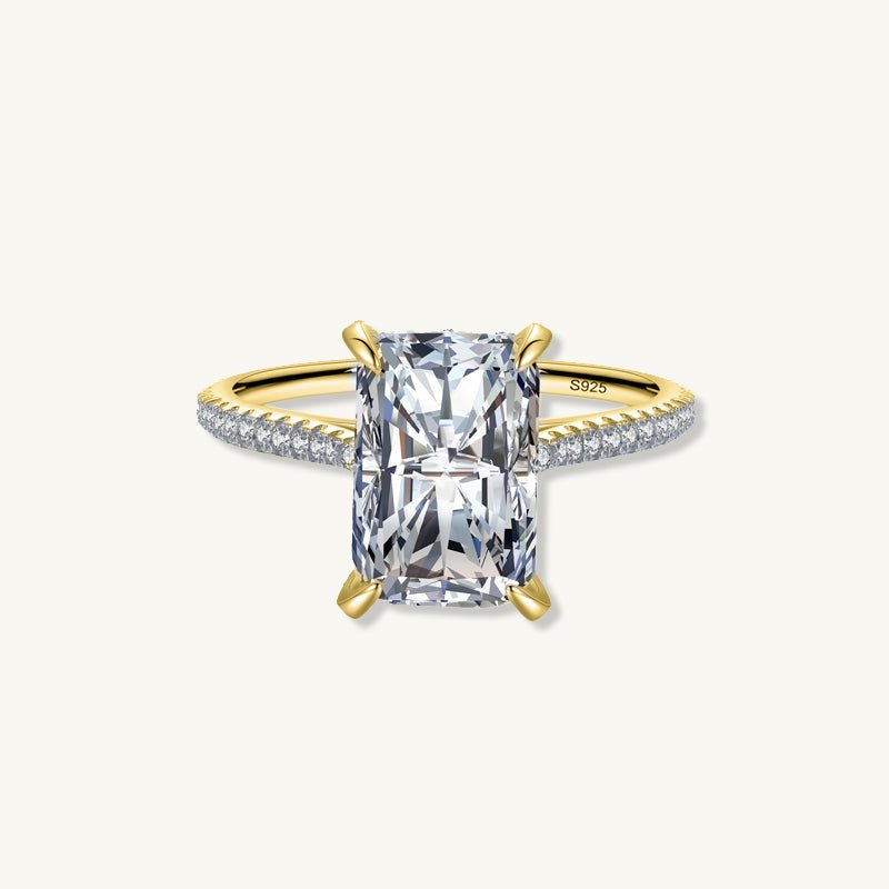 The Marbella Emerald Sapphire Engagement Ring - Camile & Stone