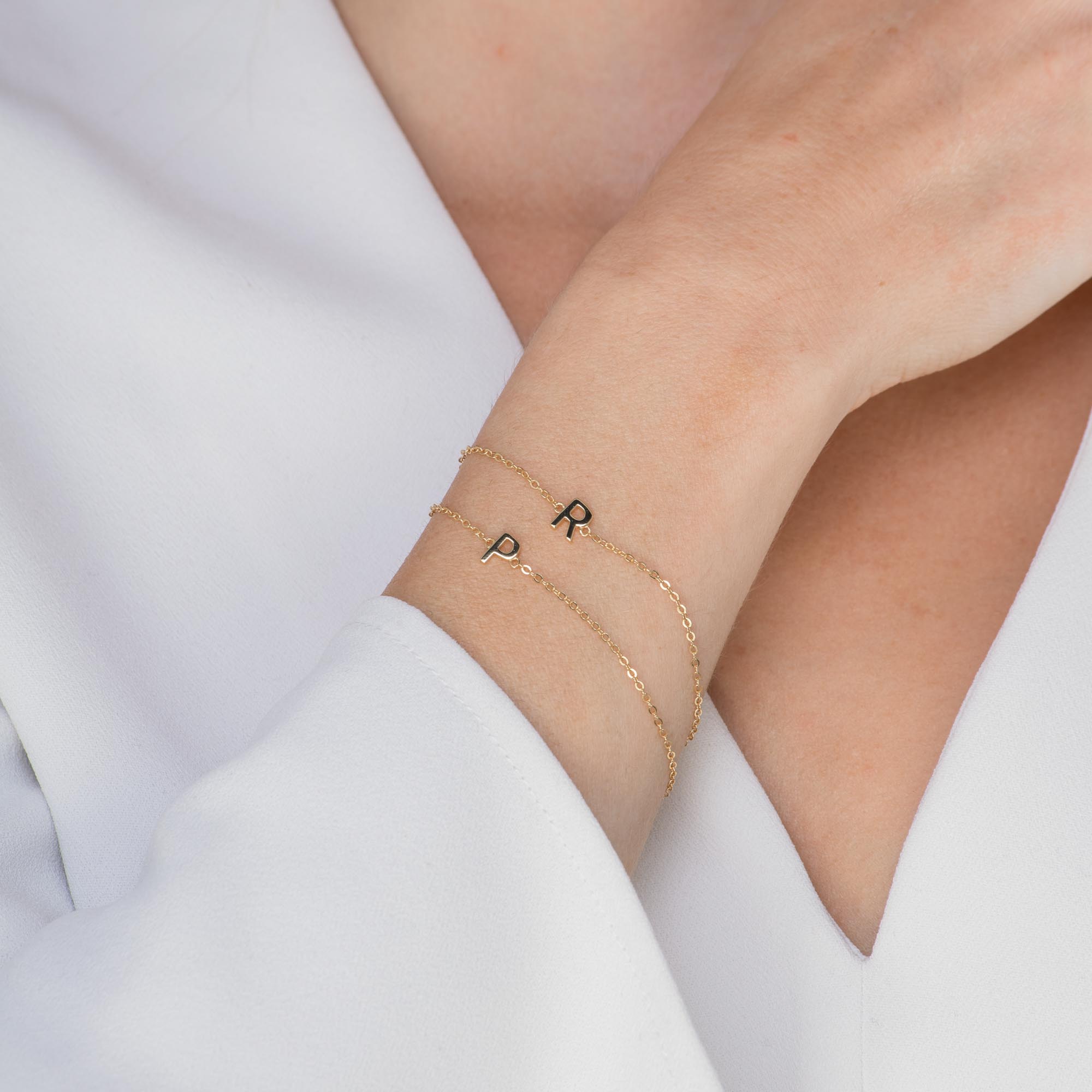 The Original Single Initial Letter Bracelet - Camile & Stone