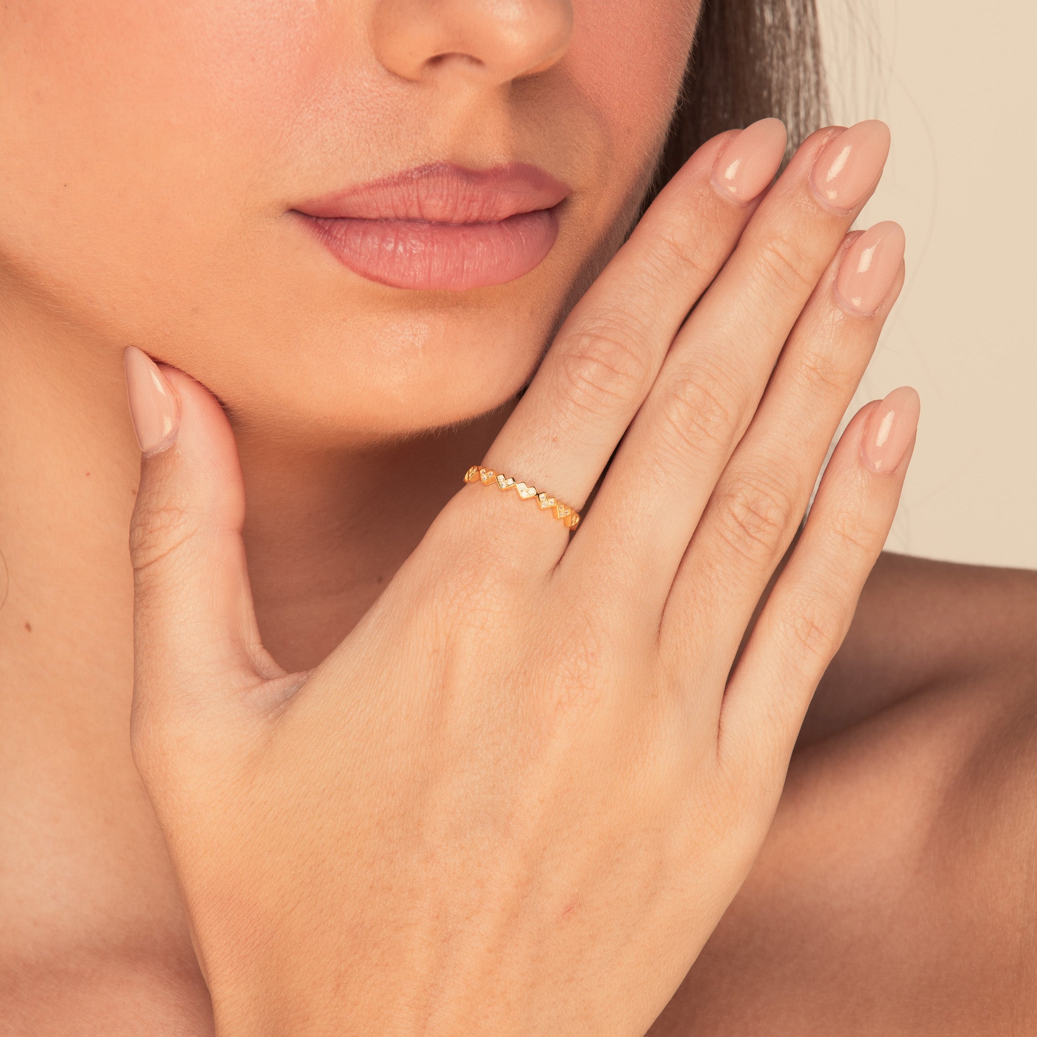 The Vivian Heart Sapphire Engagement Ring - Camile & Stone