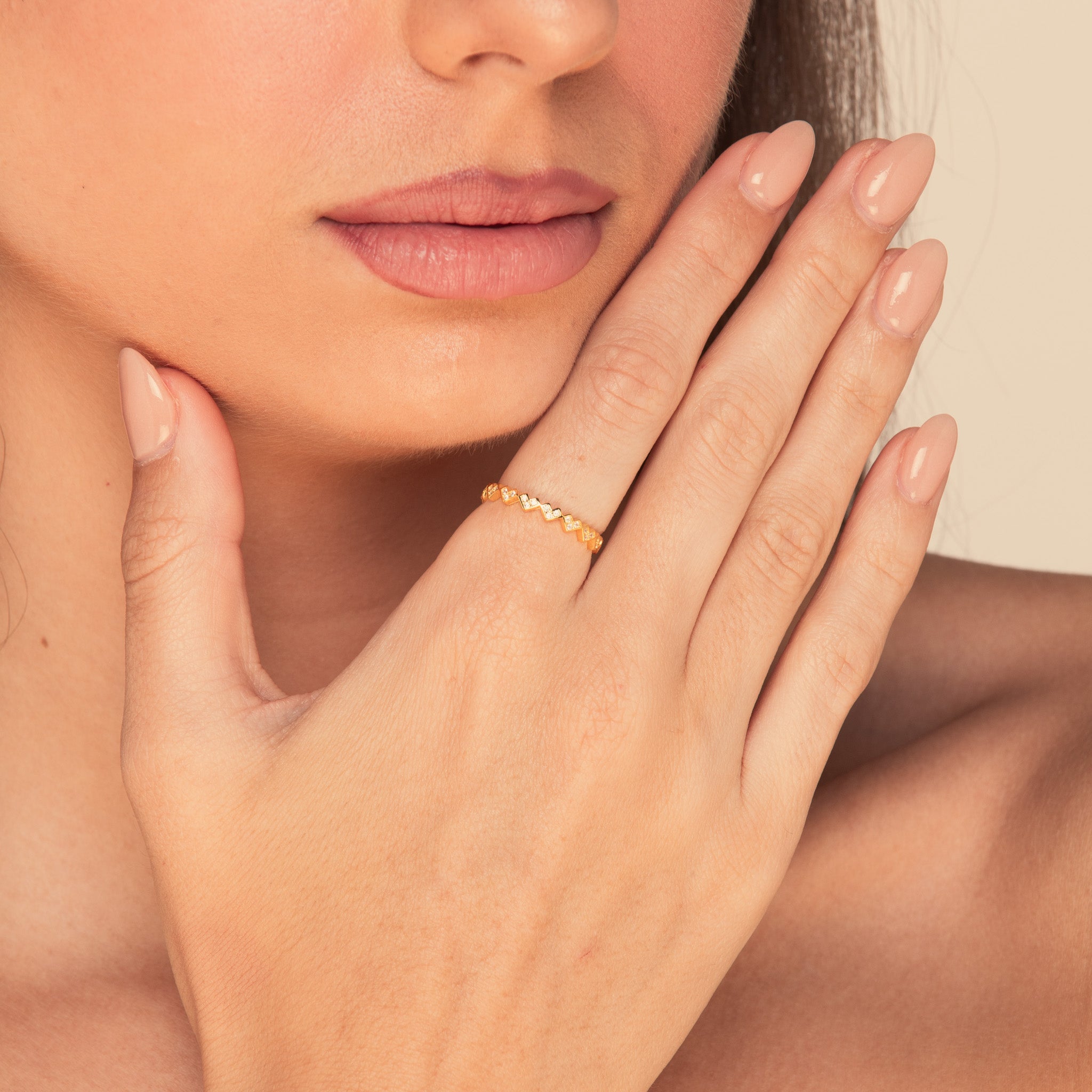 The Vivian Heart Sapphire Engagement Ring - Camile & Stone