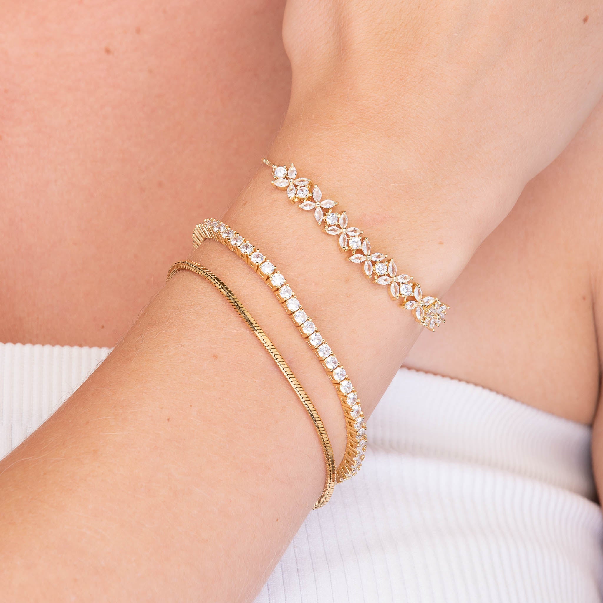 Thick Unisex Snake Chain Bracelet - Camile & Stone