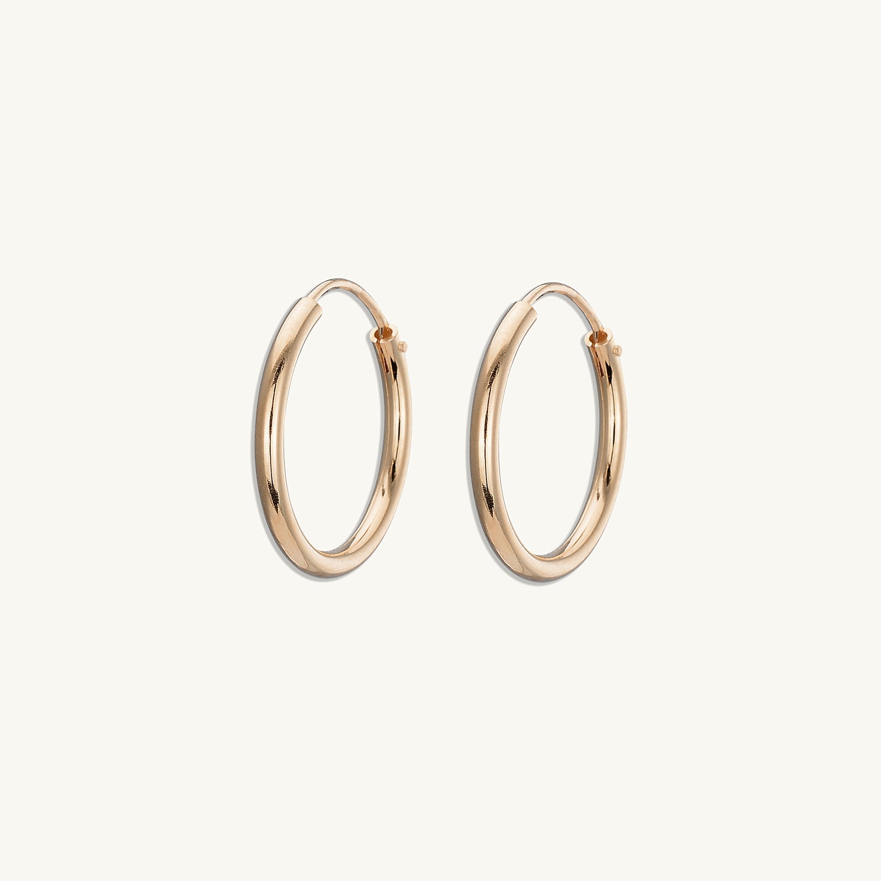 Thin Basic Large Hoops - Camile & Stone
