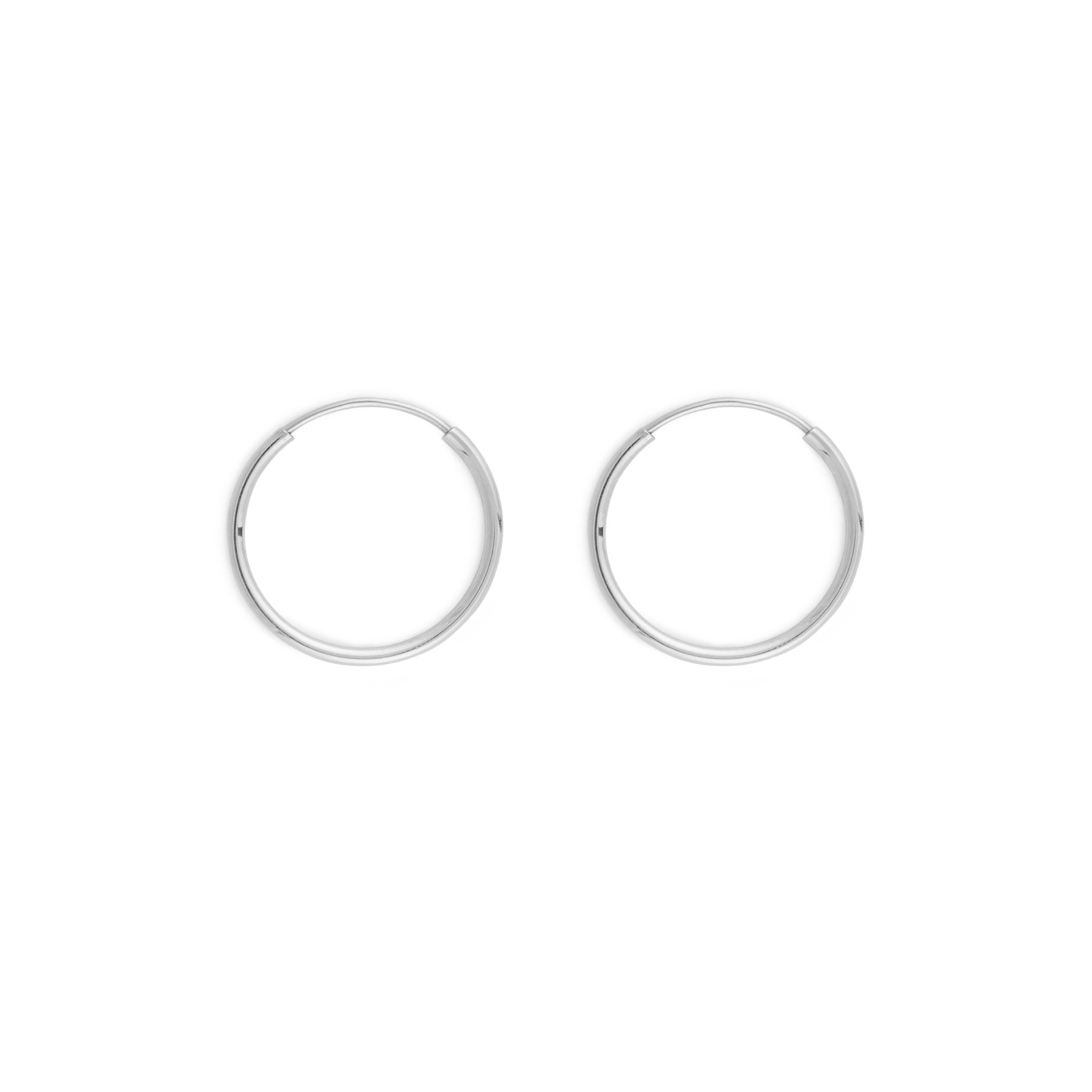 Thin Basic Medium Hoops - Camile & Stone