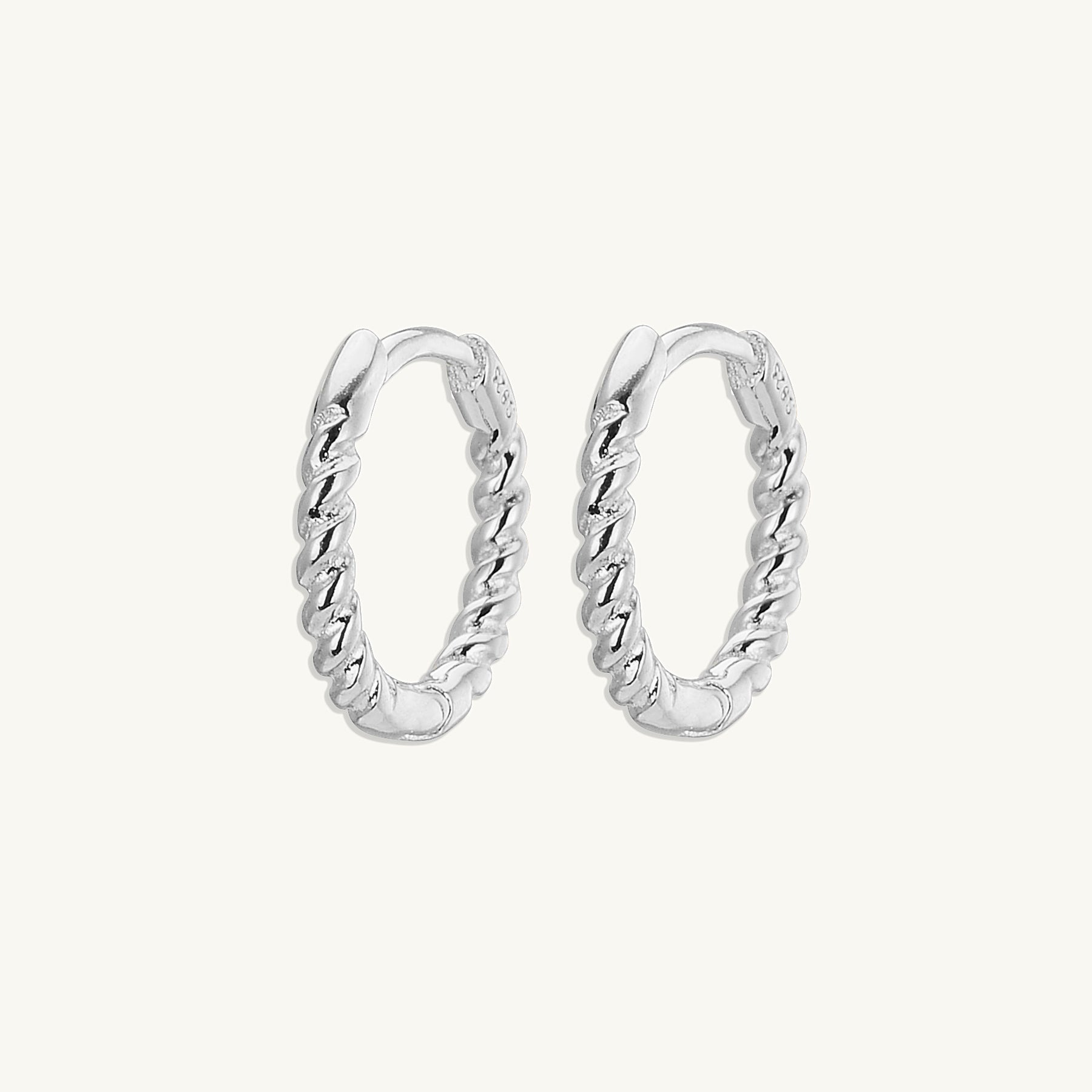 Thin Croissant Hoop Earrings - Camile & Stone