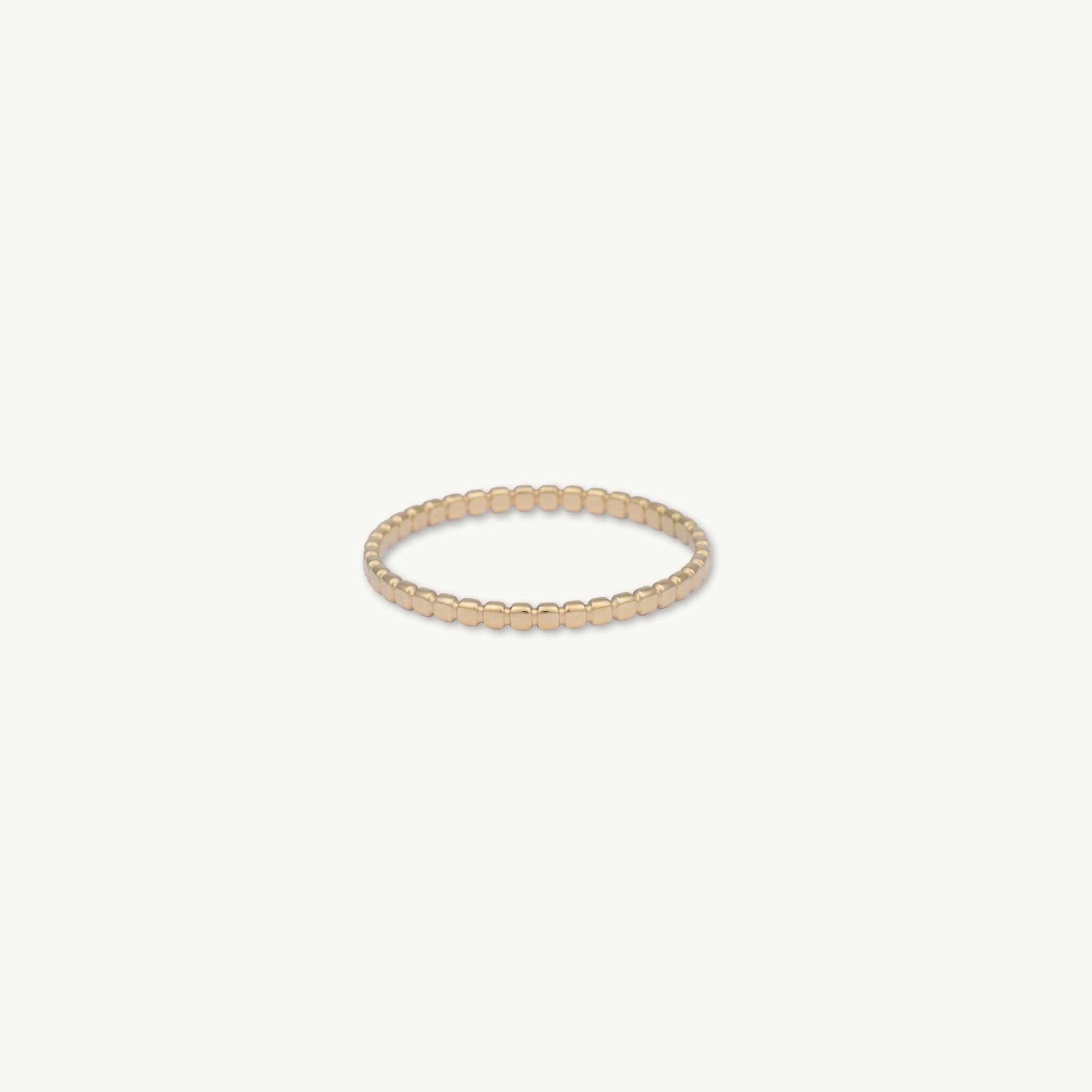 Thin Ridge Stacker Ring - Camile & Stone