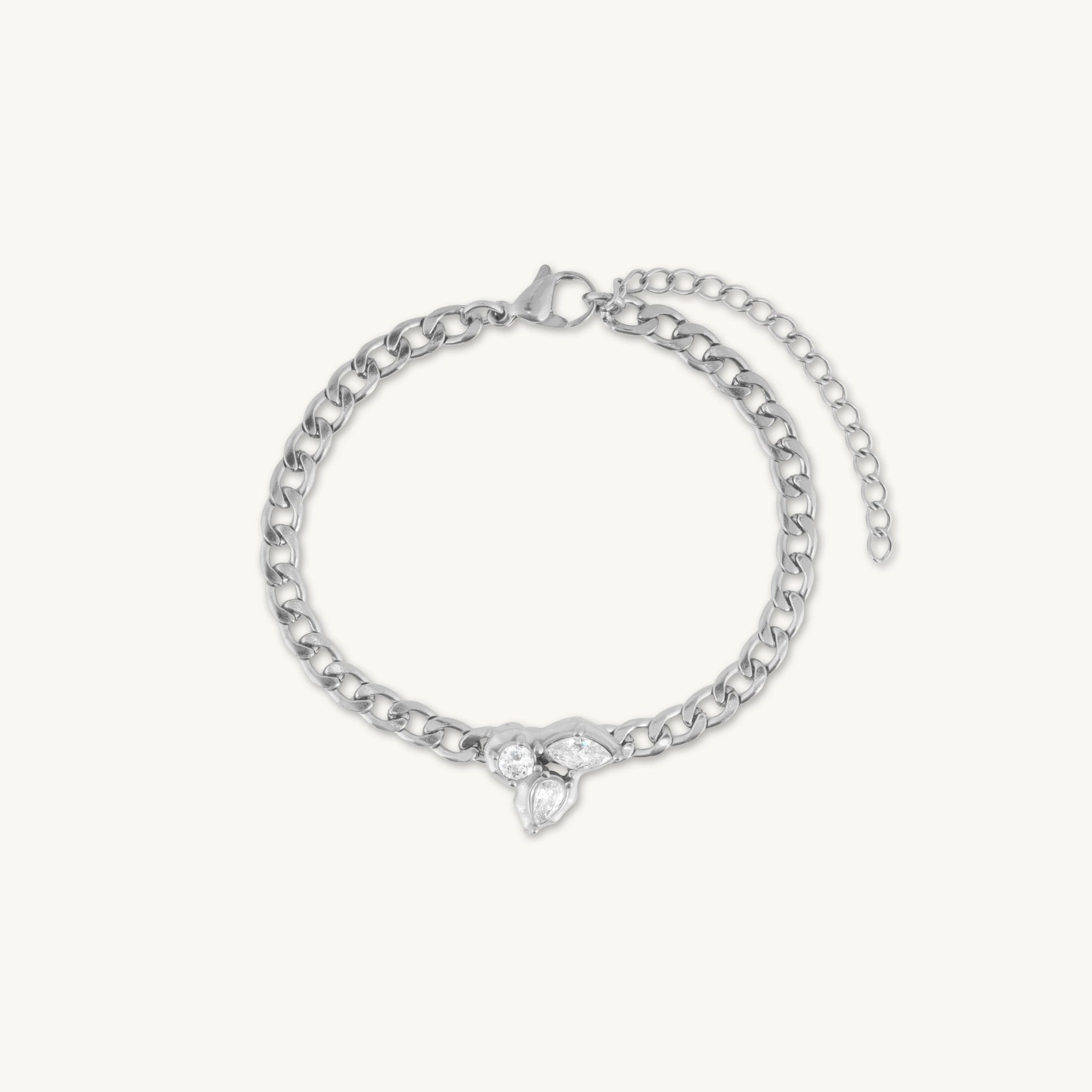 Trio Cluster Cuban Statement Bracelet - Camile & Stone