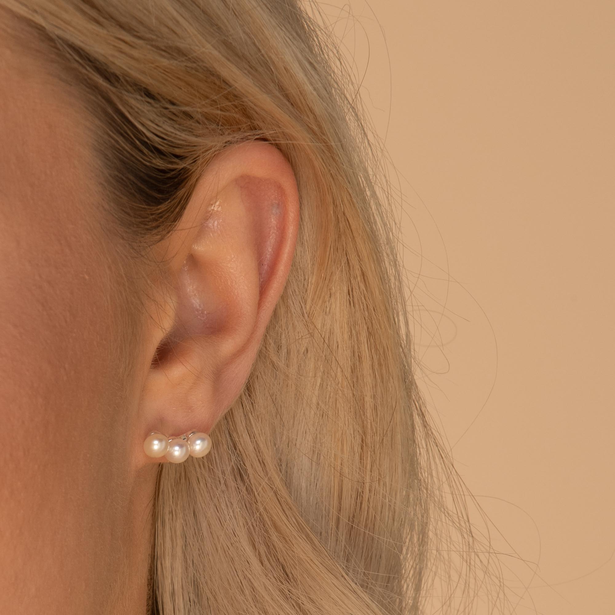 Trio Pearl Stud Earrings - Camile & Stone